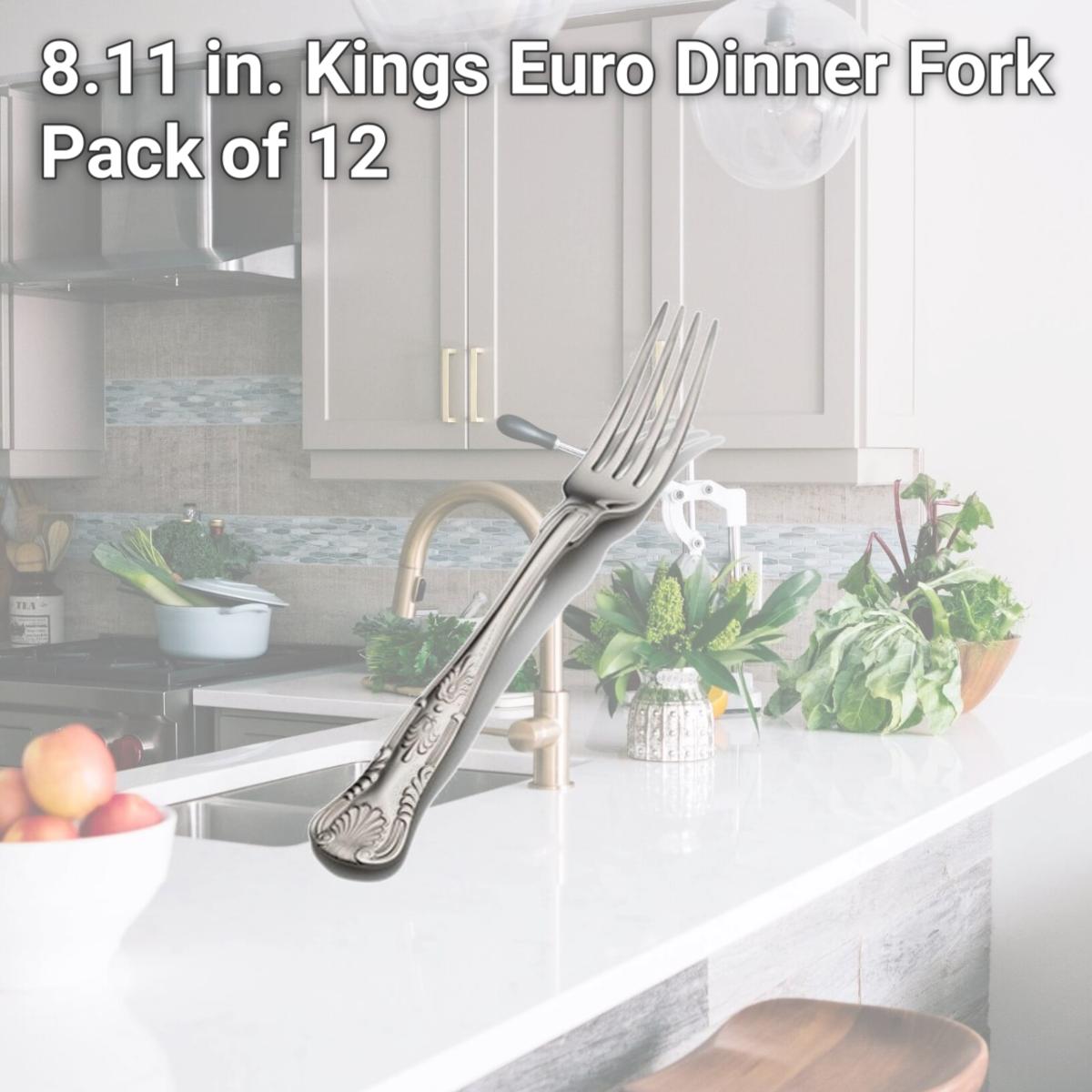 Picture of Bon Chef S2706 8.11 in. Kings Euro Dinner Fork, Pack of 12