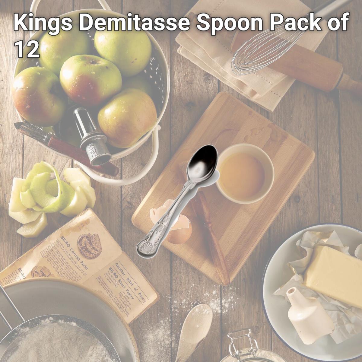 Picture of Bon Chef S2716 Kings Demitasse Spoon, Pack of 12