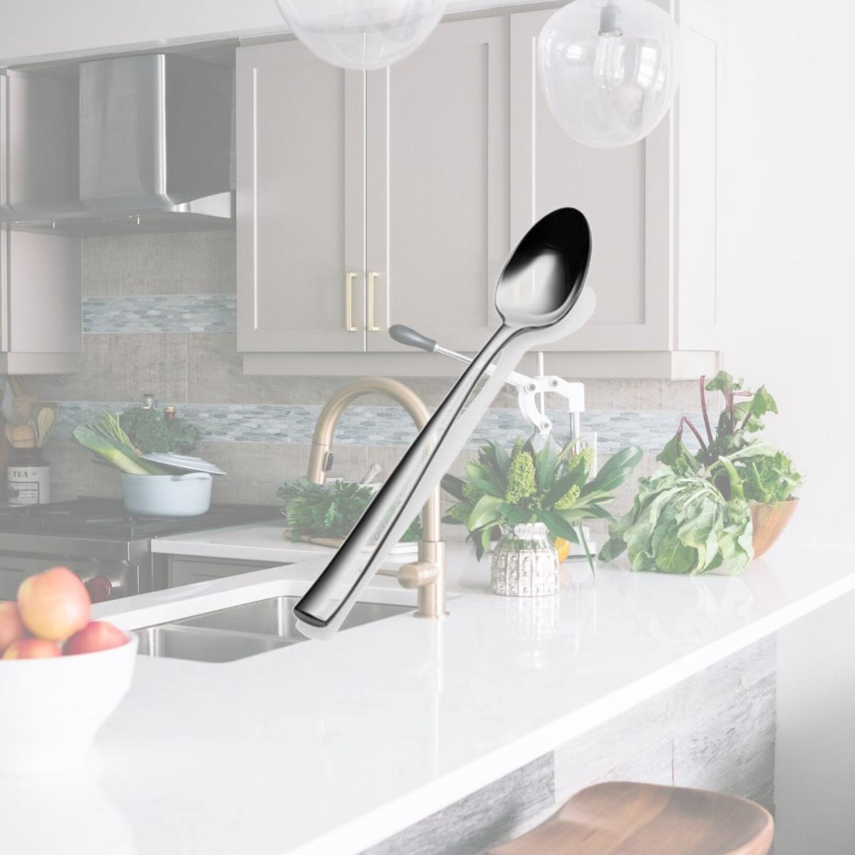 Picture of Bon Chef S3002 8 in. Manhattan Ice Teaspoon, Pack of 12