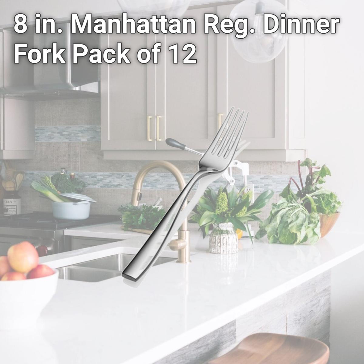 Picture of Bon Chef S3005 8 in. Manhattan Reg. Dinner Fork, Pack of 12