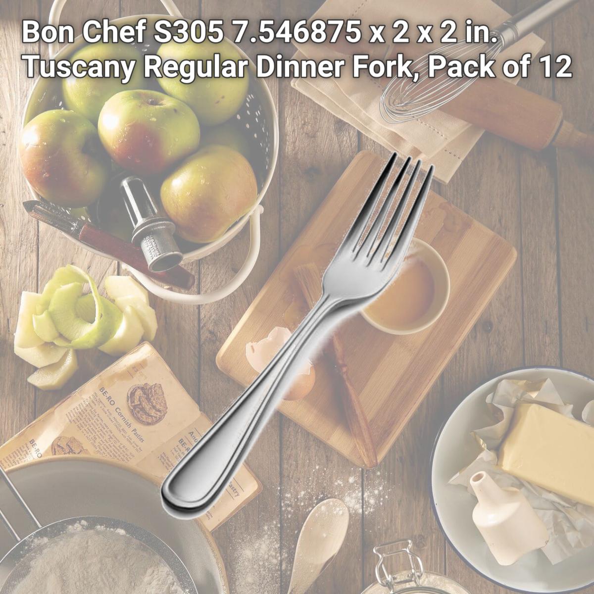 Picture of Bon Chef S305 7.546875 x 2 x 2 in. Tuscany Regular Dinner Fork, Pack of 12