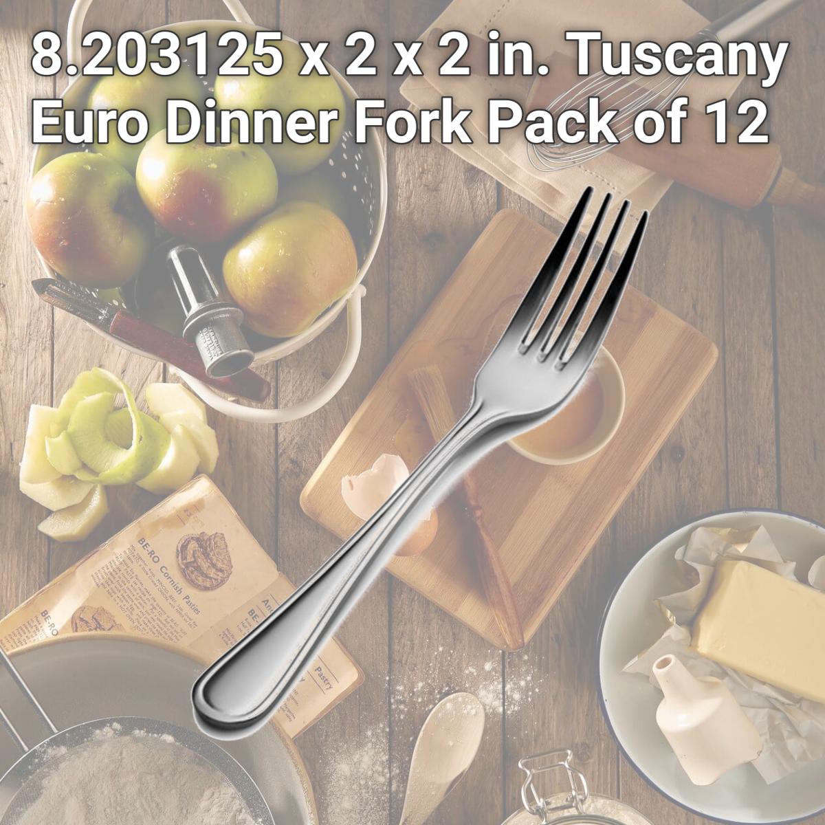 Picture of Bon Chef S306 8.203125 x 2 x 2 in. Tuscany Euro Dinner Fork, Pack of 12