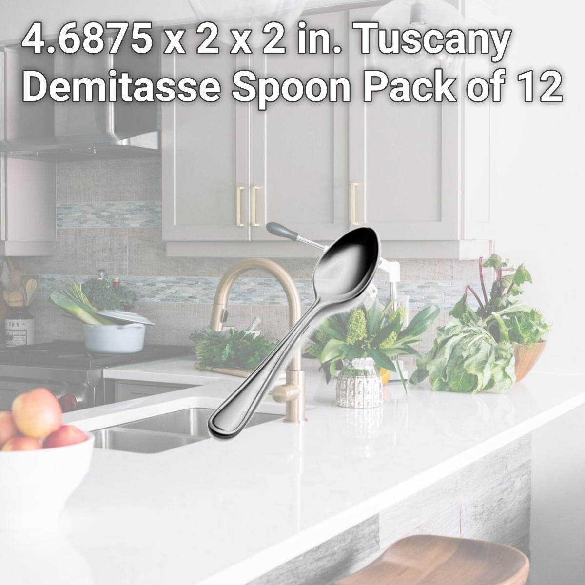 Picture of Bon Chef S316 4.6875 x 2 x 2 in. Tuscany Demitasse Spoon, Pack of 12