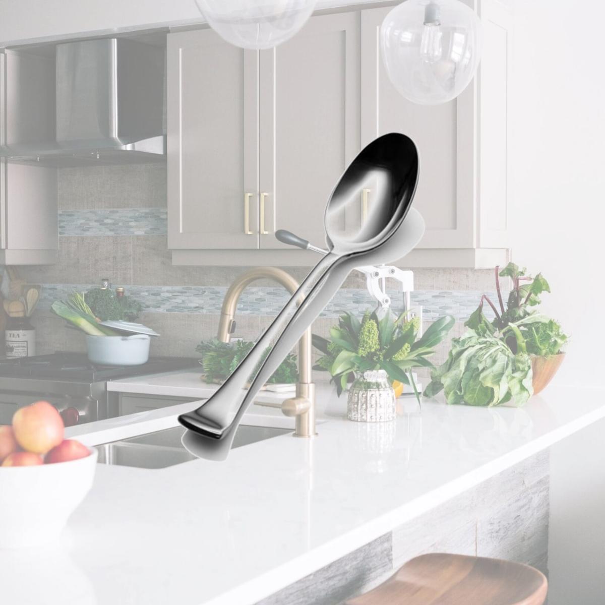 Picture of Bon Chef S3204 8.25 in. Aspen Table Serving Spoon, Pack of 12