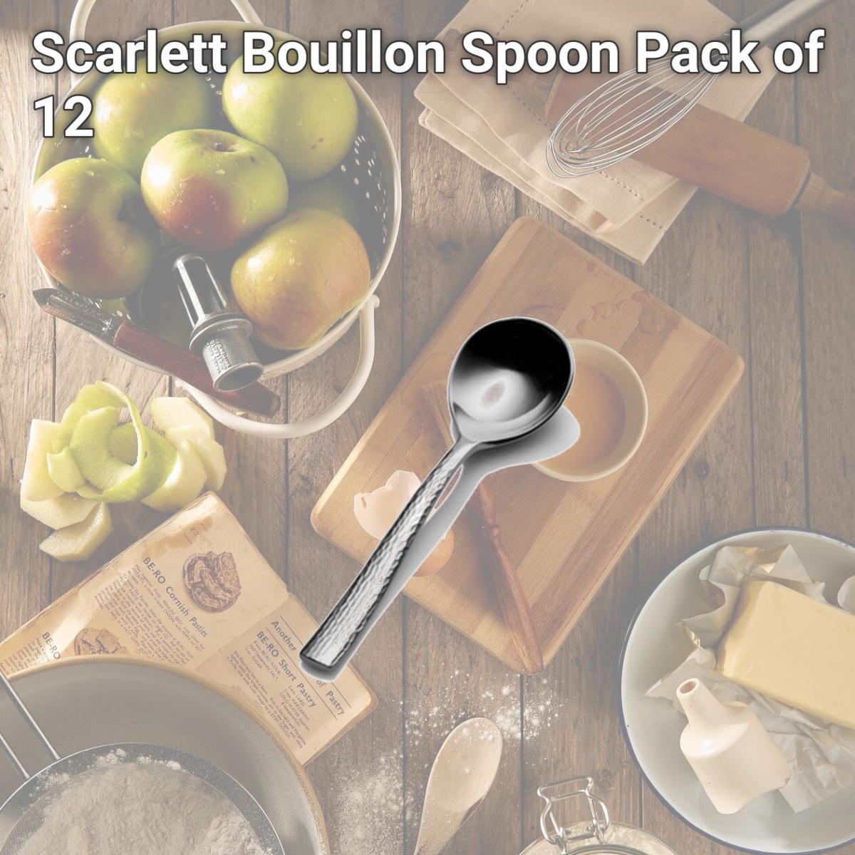 Picture of Bon Chef S3901 Scarlett Bouillon Spoon, Pack of 12