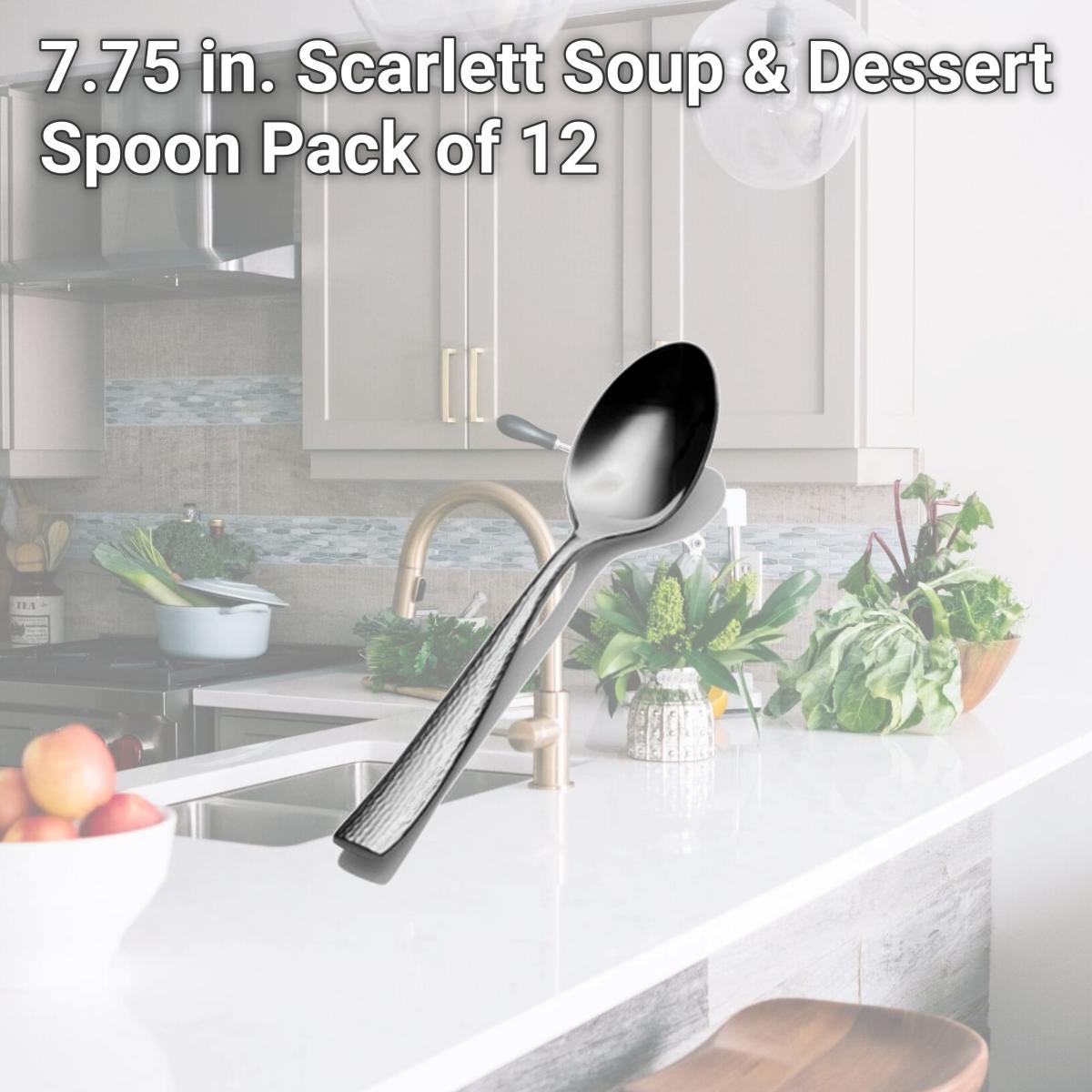 Picture of Bon Chef S3903 7.75 in. Scarlett Soup & Dessert Spoon, Pack of 12