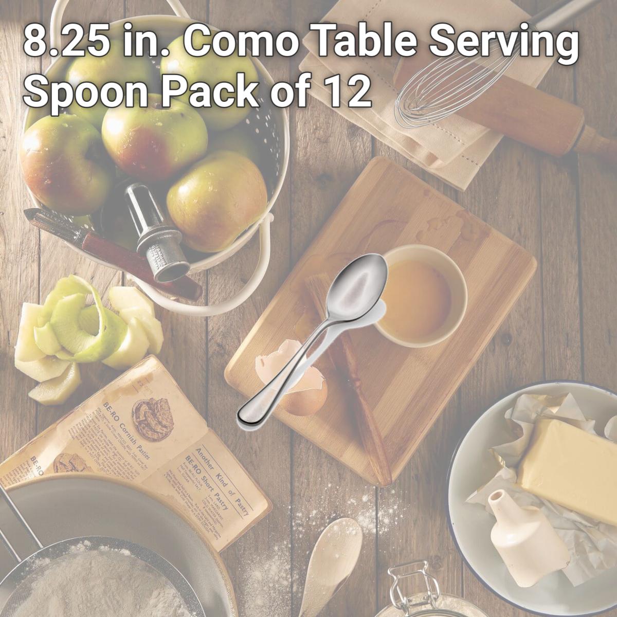 Picture of Bon Chef S4004 8.25 in. Como Table Serving Spoon, Pack of 12