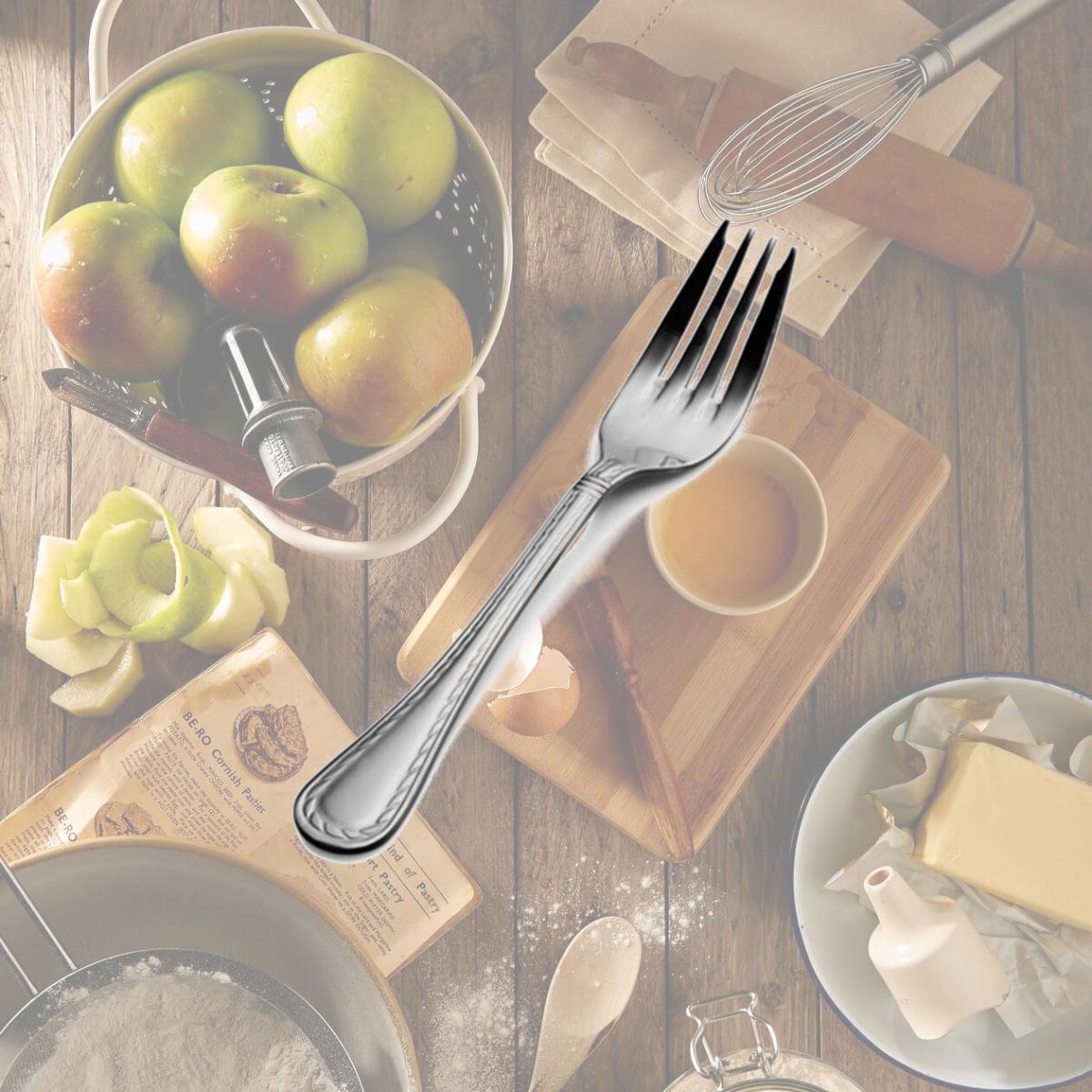 Picture of Bon Chef S407 7.15625 x 2 x 2 in. Amore Salad & Dessert Fork, Pack of 12