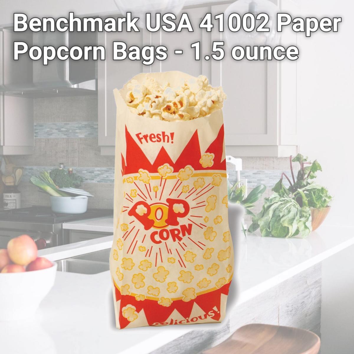 Picture of Benchmark USA 41002 Paper Popcorn Bags - 1.5 ounce