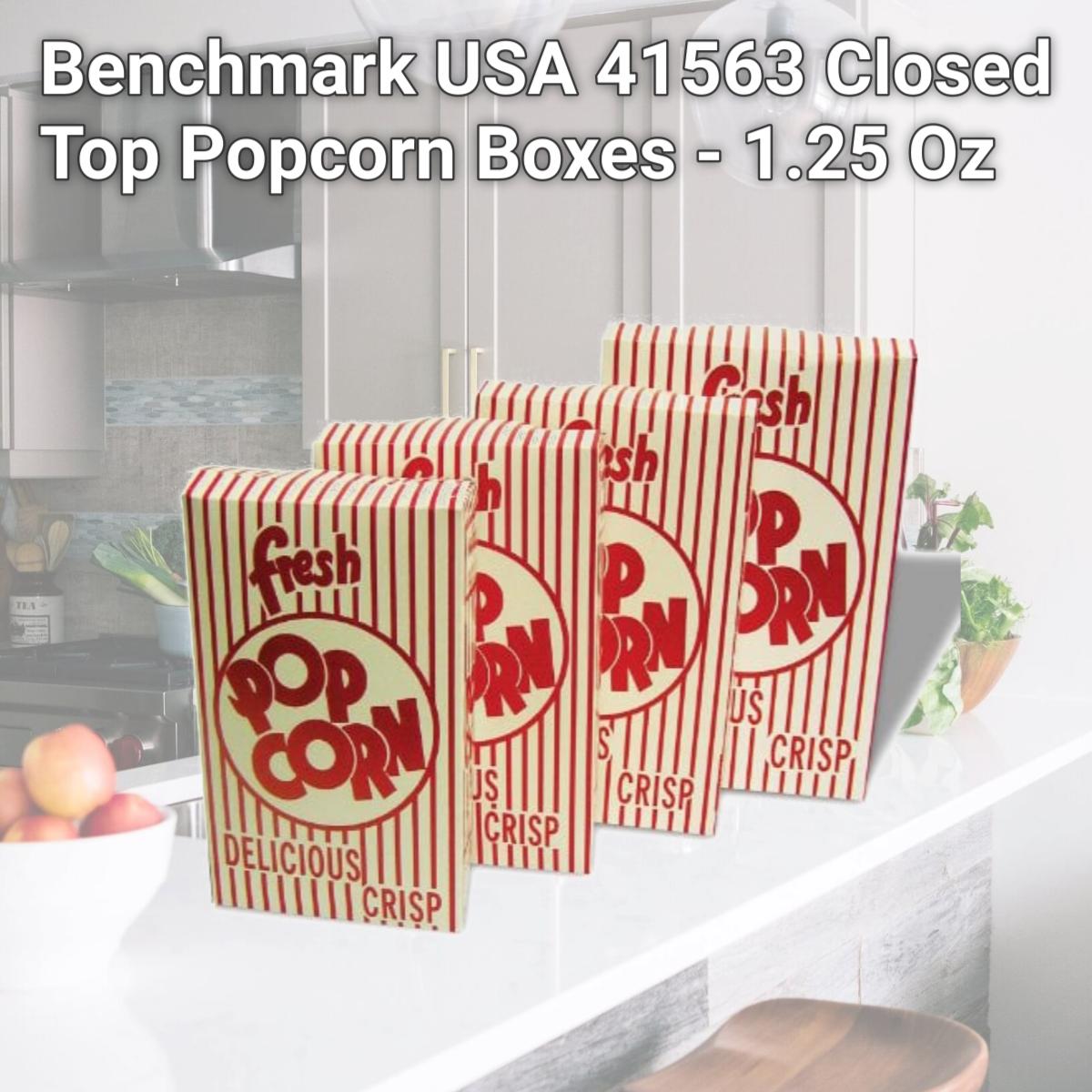 Picture of Benchmark USA 41563 Closed Top Popcorn Boxes - 1.25 Oz