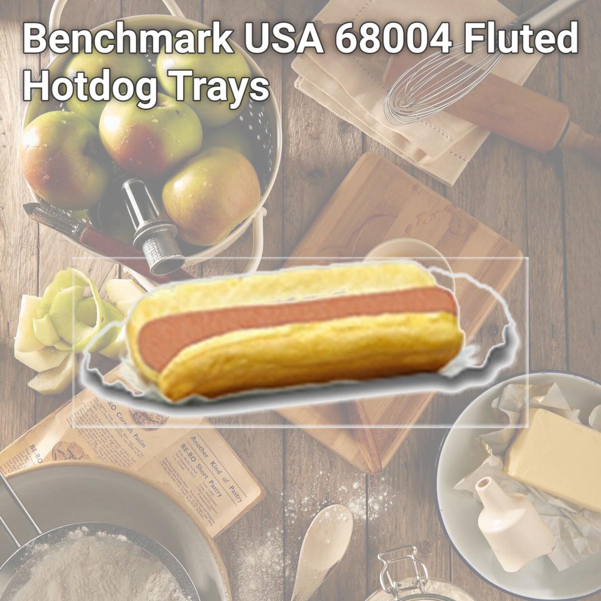 Picture of Benchmark USA 68004 Fluted Hotdog Trays