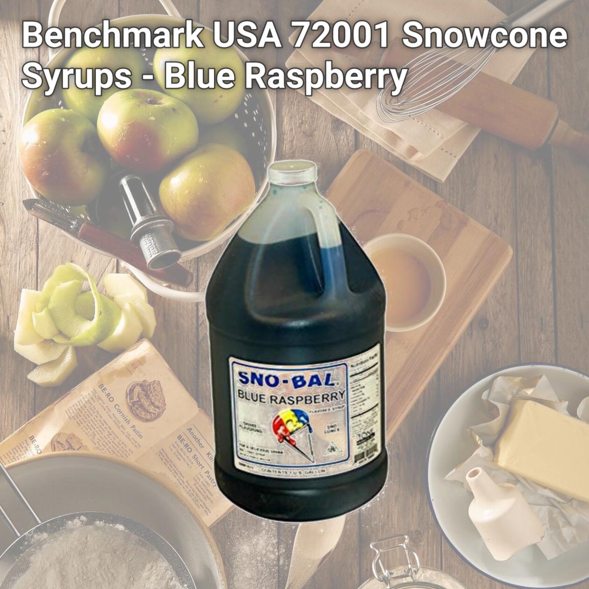 Picture of Benchmark USA 72001 Snowcone Syrups - Blue Raspberry