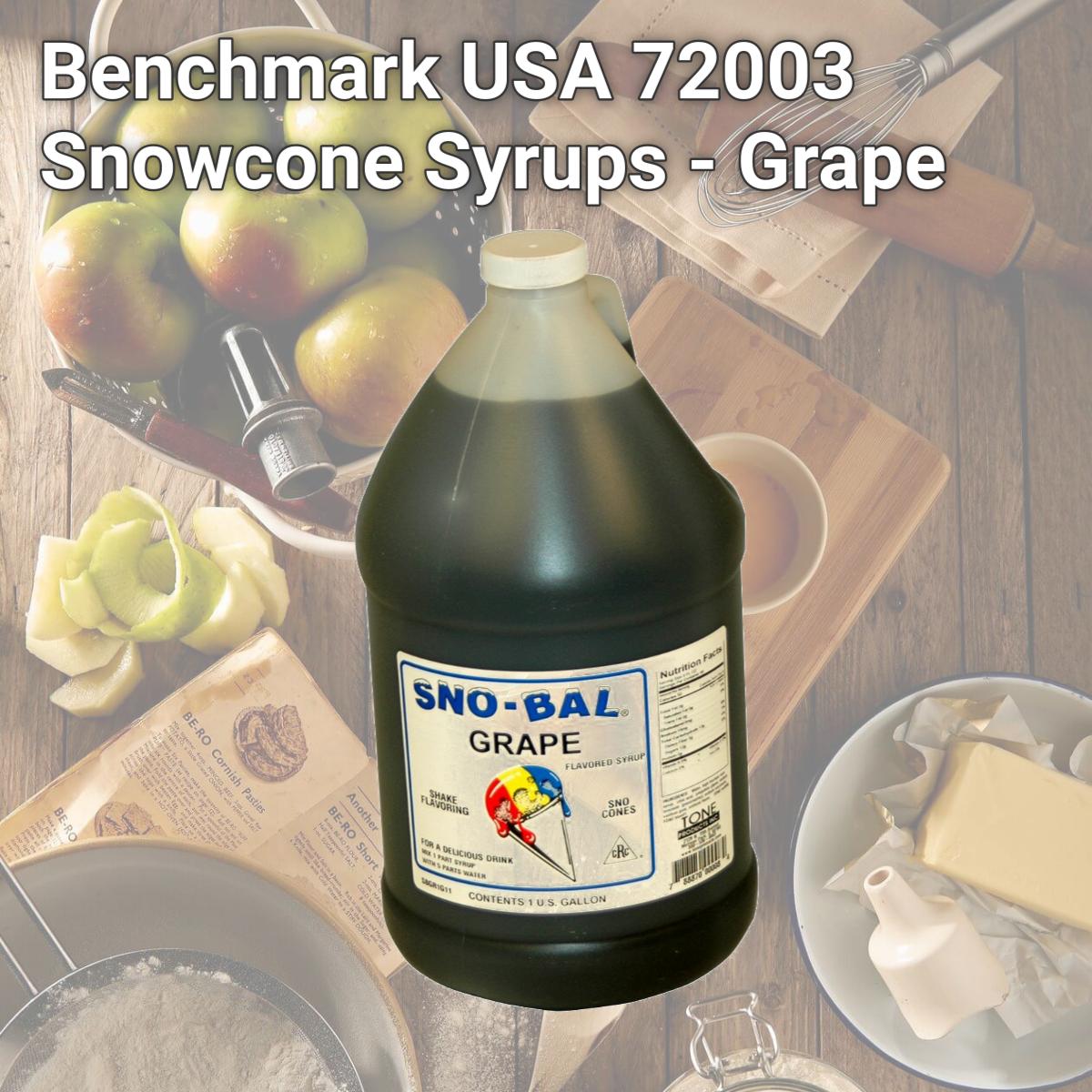 Picture of Benchmark USA 72003 Snowcone Syrups - Grape