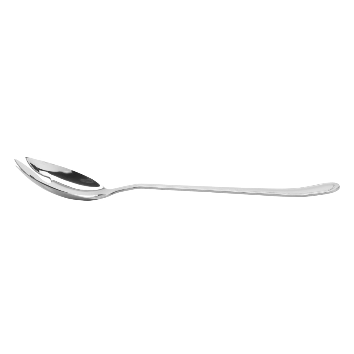 Picture of Winco BSRIM-12 11.5 in. Stainless Steel Slotted Spork with Mirror Finish - Each 12