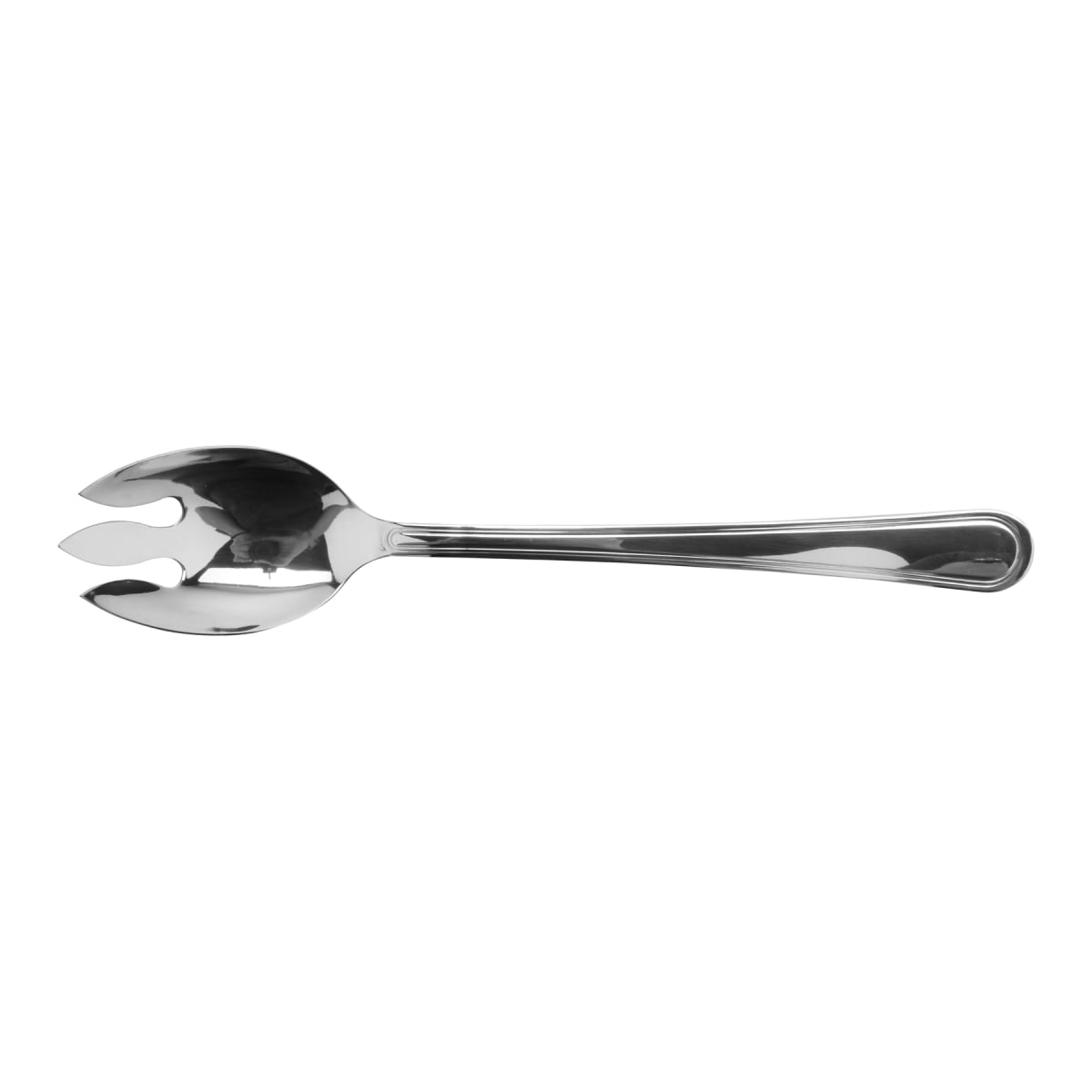Picture of Winco BSRIM-12 11.5 in. Stainless Steel Slotted Spork with Mirror Finish - Each 12