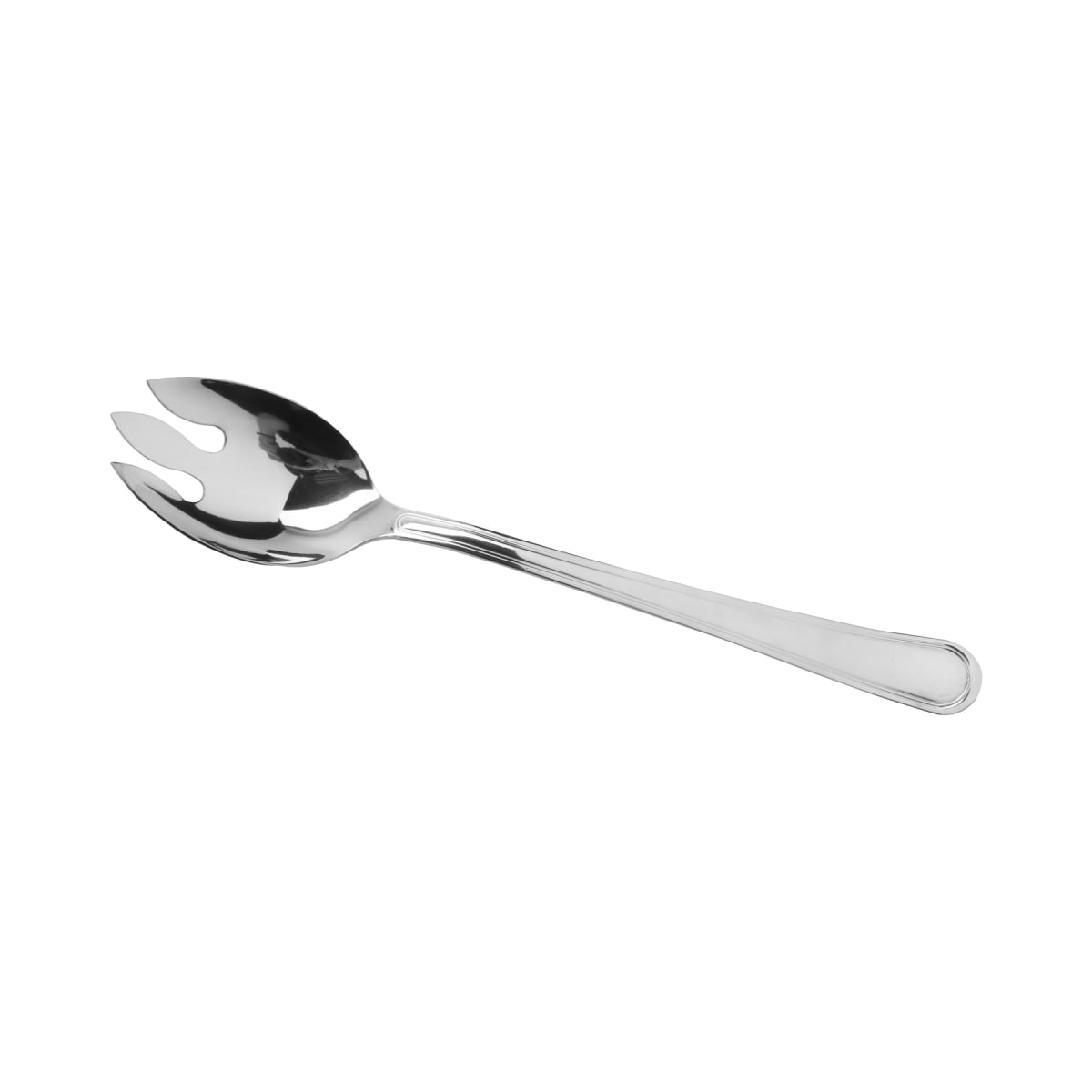 Picture of Winco BSRIM-12 11.5 in. Stainless Steel Slotted Spork with Mirror Finish - Each 12