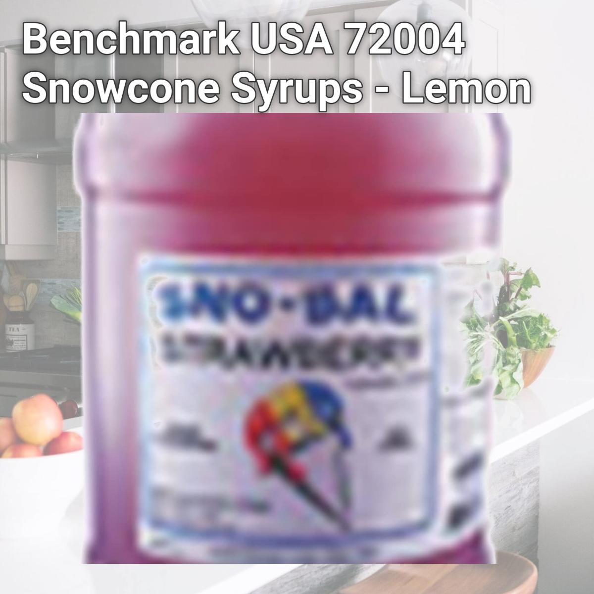 Picture of Benchmark USA 72004 Snowcone Syrups - Lemon