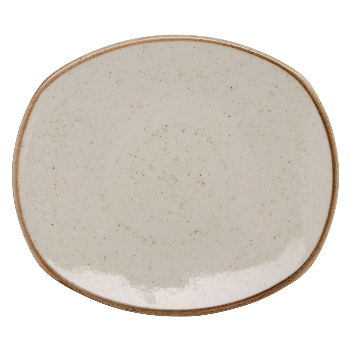 Picture of Winco PP1605722612 10 in. Beige Porcelain Plate, Corona Beige Artisan - 1 Dozen