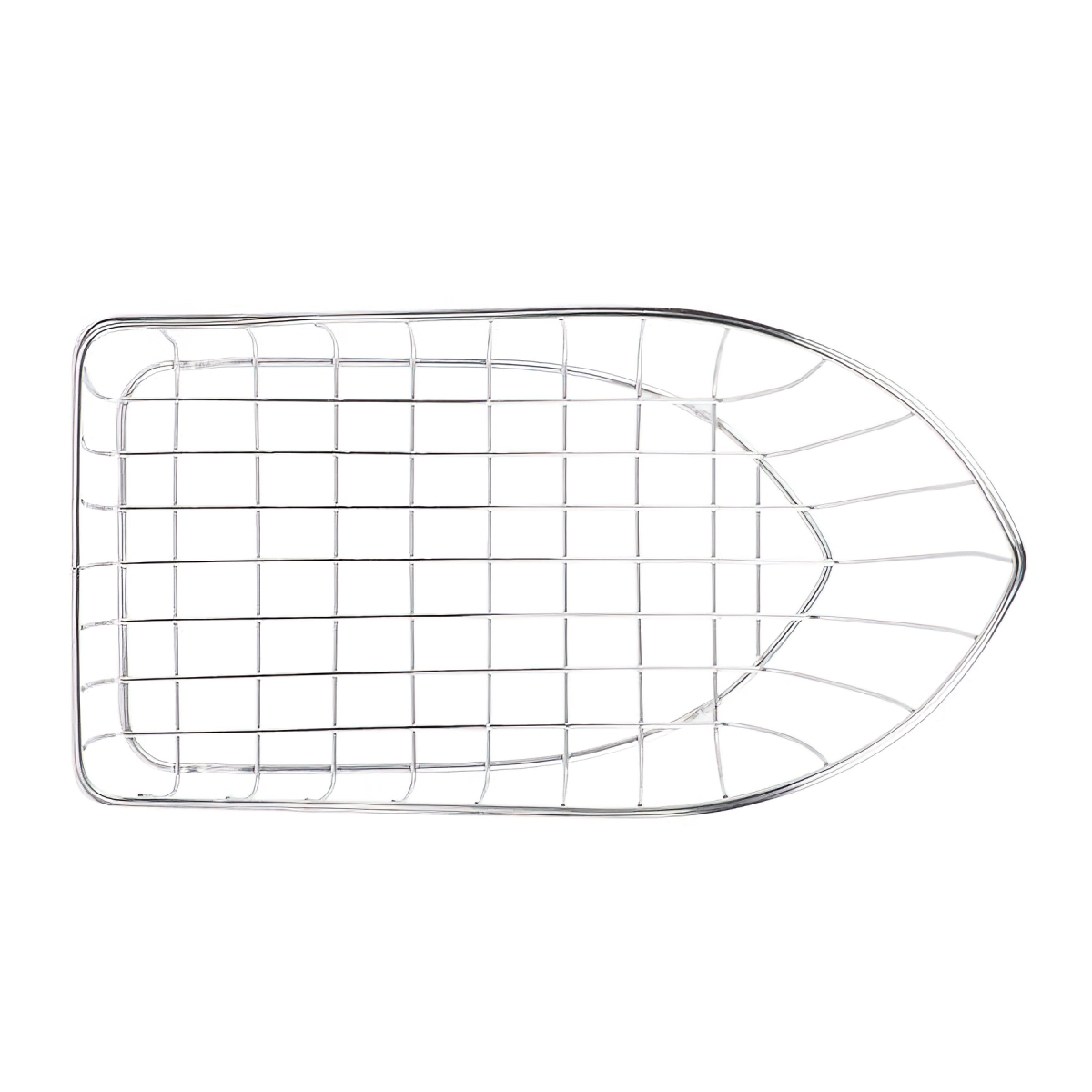Picture of Winco 4-80300 13.25 x 7.75 in. Boat Basket, 3.75 in. Tall - Stainless Steel