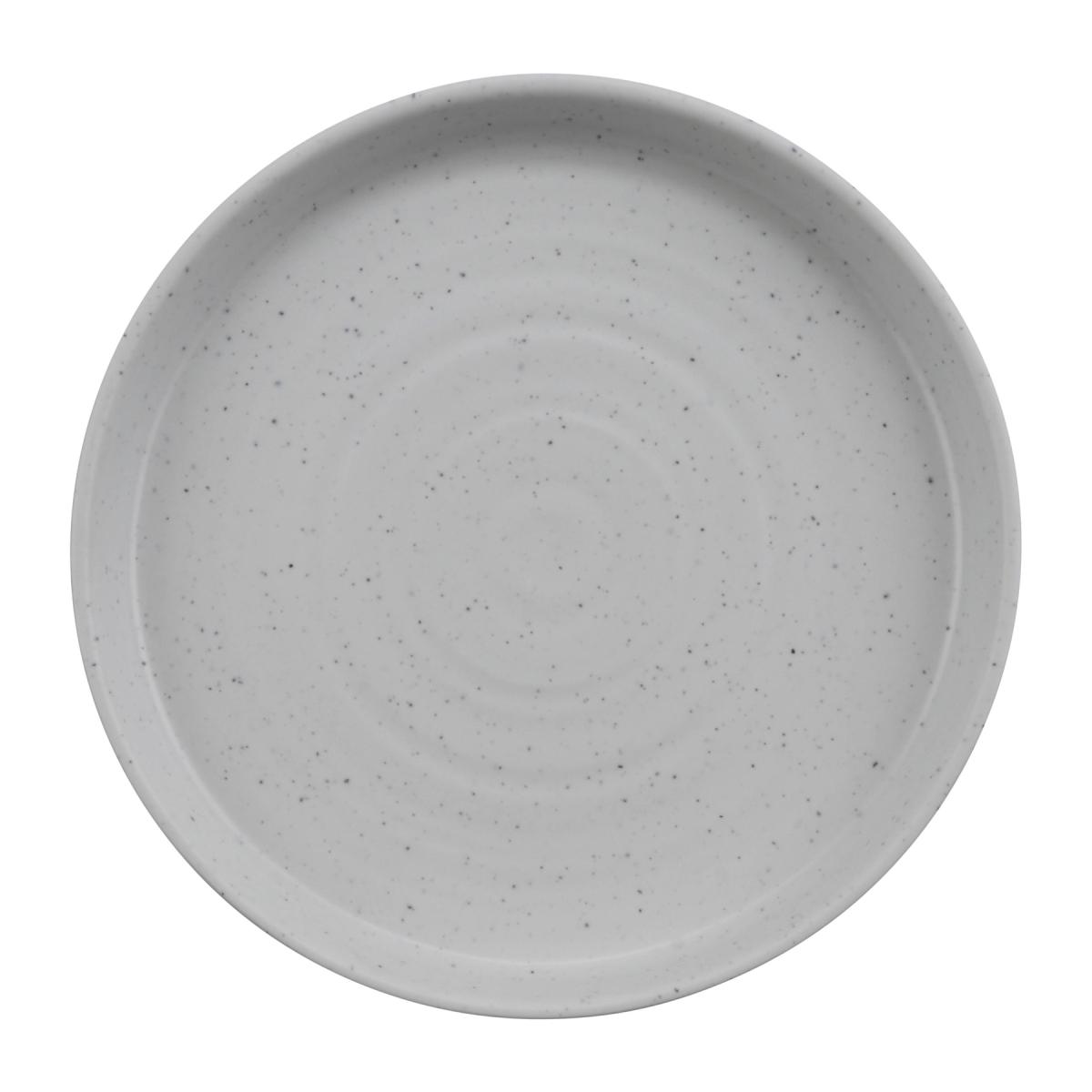 Picture of Winco INF114 8.14 in. Infuse Stone Natural Black Melamine Plate with Edge Rim - Small - 8.14 x 8.14 x 1.1 in. - G.E.T, Cheforward - Each 12