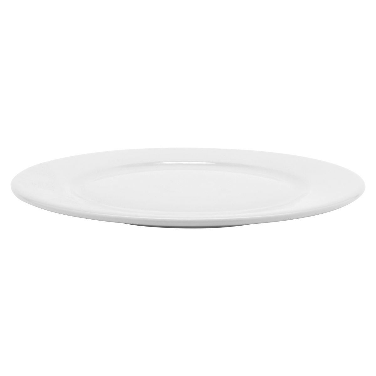 Picture of Winco PA1101902324 9 in. Bright White Porcelain Rolled Edge Plate, Corona Actualite - 2 Dozen