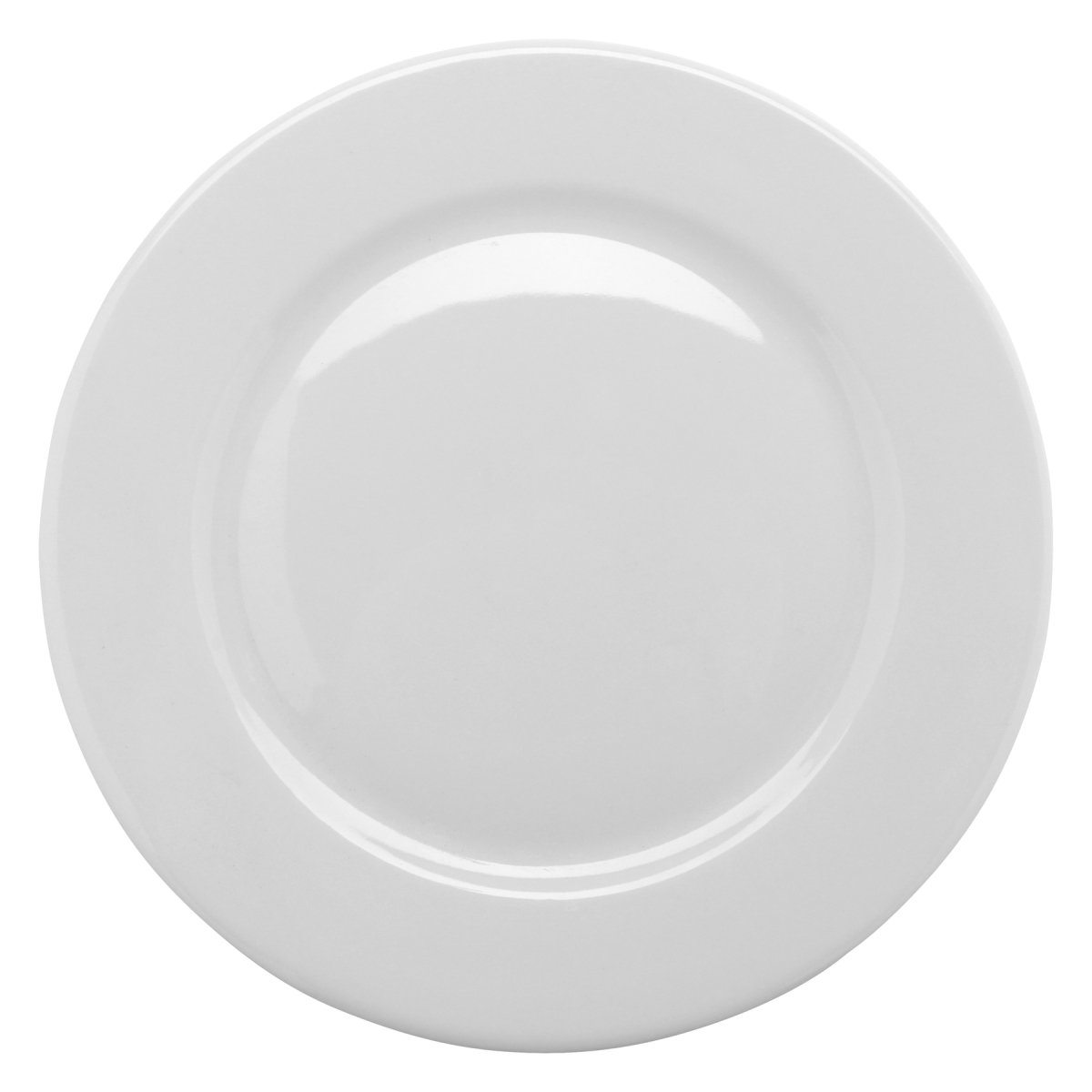 Picture of Winco PA1101902324 9 in. Bright White Porcelain Rolled Edge Plate, Corona Actualite - 2 Dozen