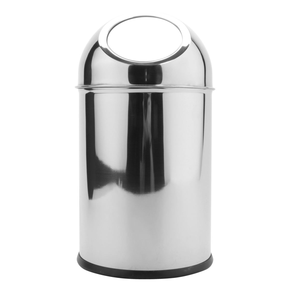 Picture of Winco SSTB-11 6.75 in. Stainless Steel Table Top Trash Can with Mirror Finish, Dome Top, 11 in. Tall
