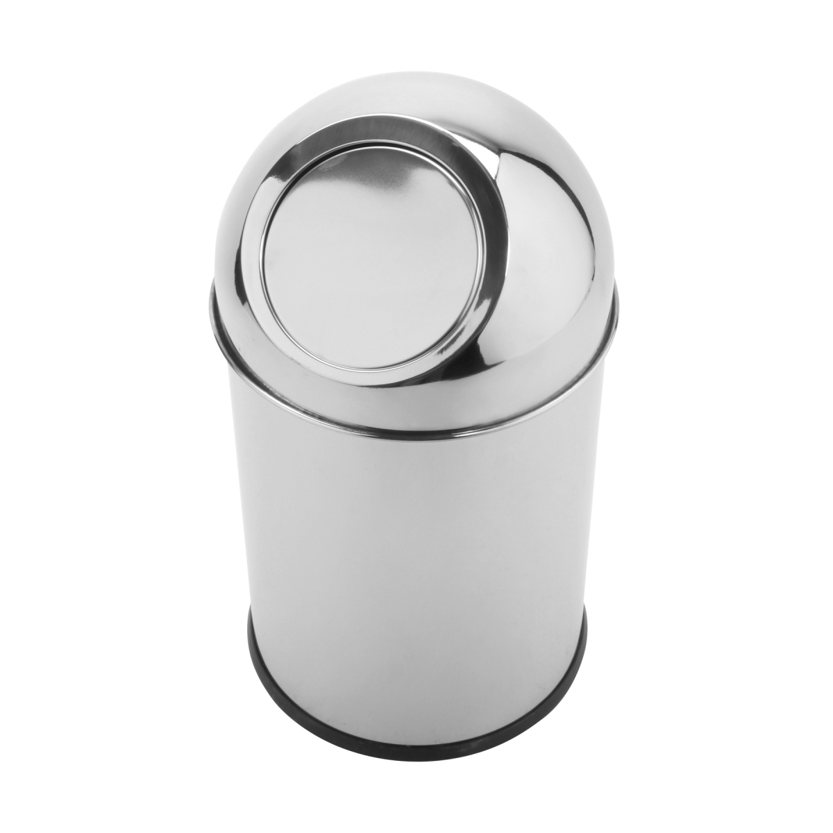 Picture of Winco SSTB-11 6.75 in. Stainless Steel Table Top Trash Can with Mirror Finish, Dome Top, 11 in. Tall