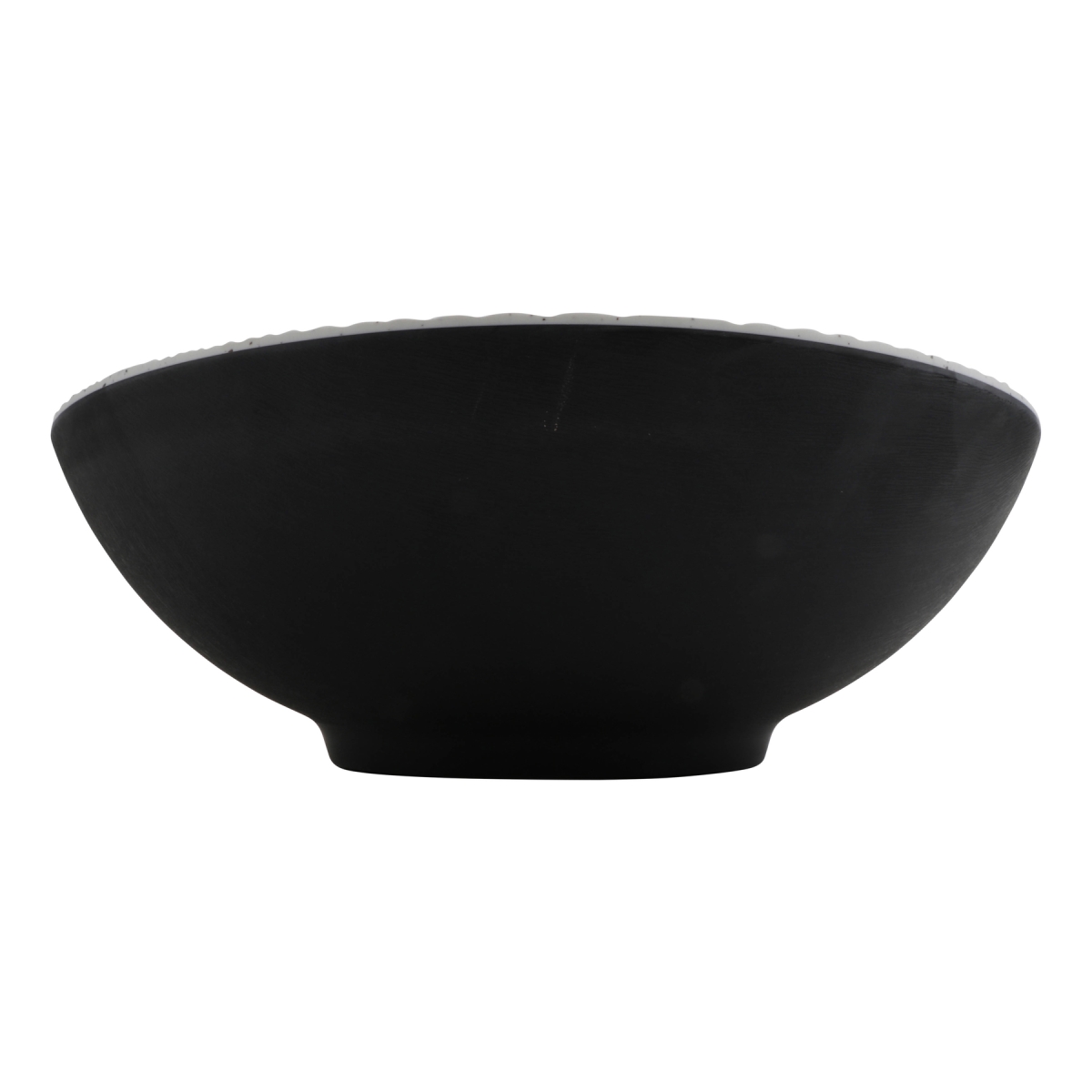 Picture of Winco SUS301 192 oz Sustain Stone Natural with Black Exterior Buffet Melamine Bowl - Extra Large - 13 x 13 x 4 in. - G.E.T, Cheforward - Each 6