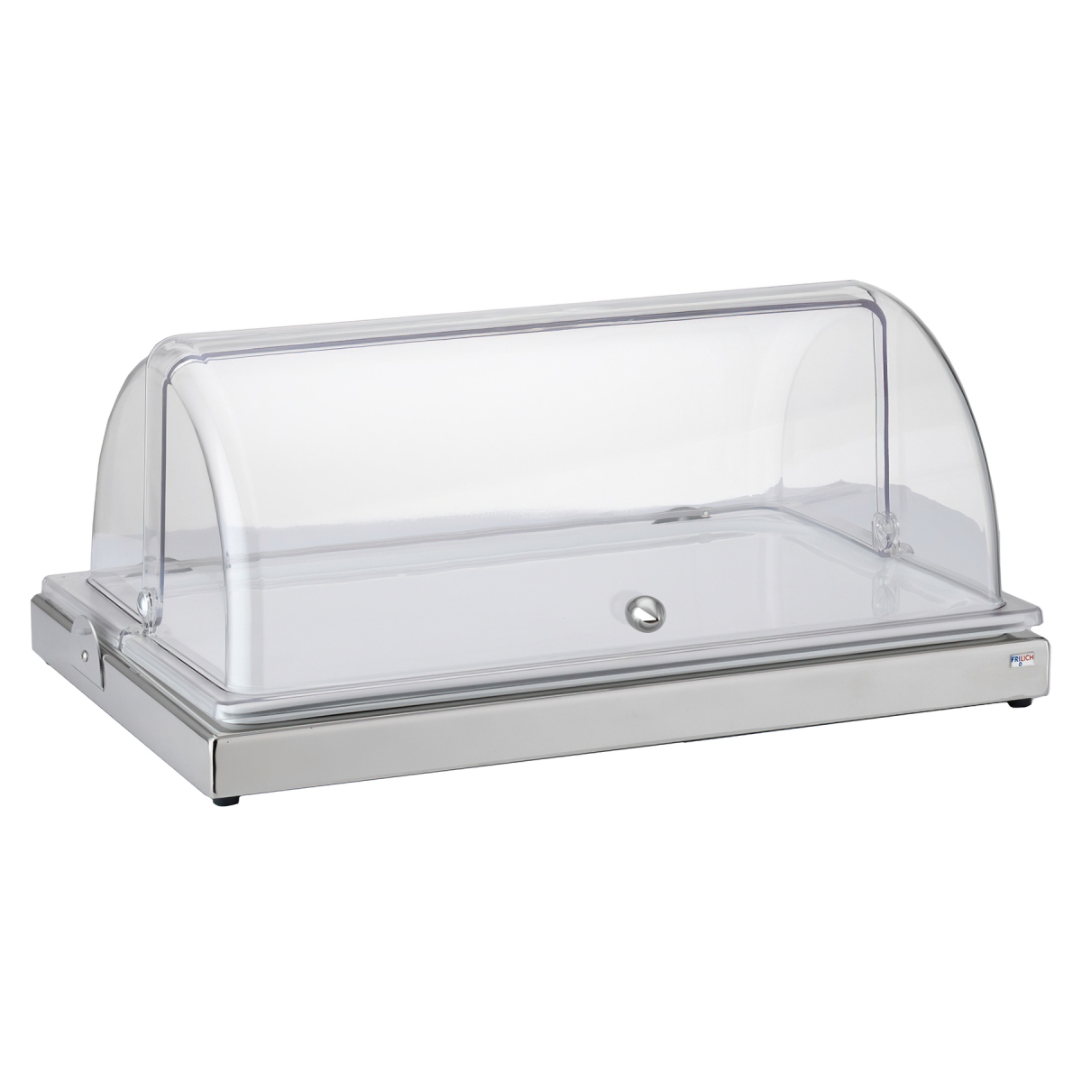 Picture of Winco 6254020 Full Size Rectangular Cold Food Display Set, Stainless Steel & White