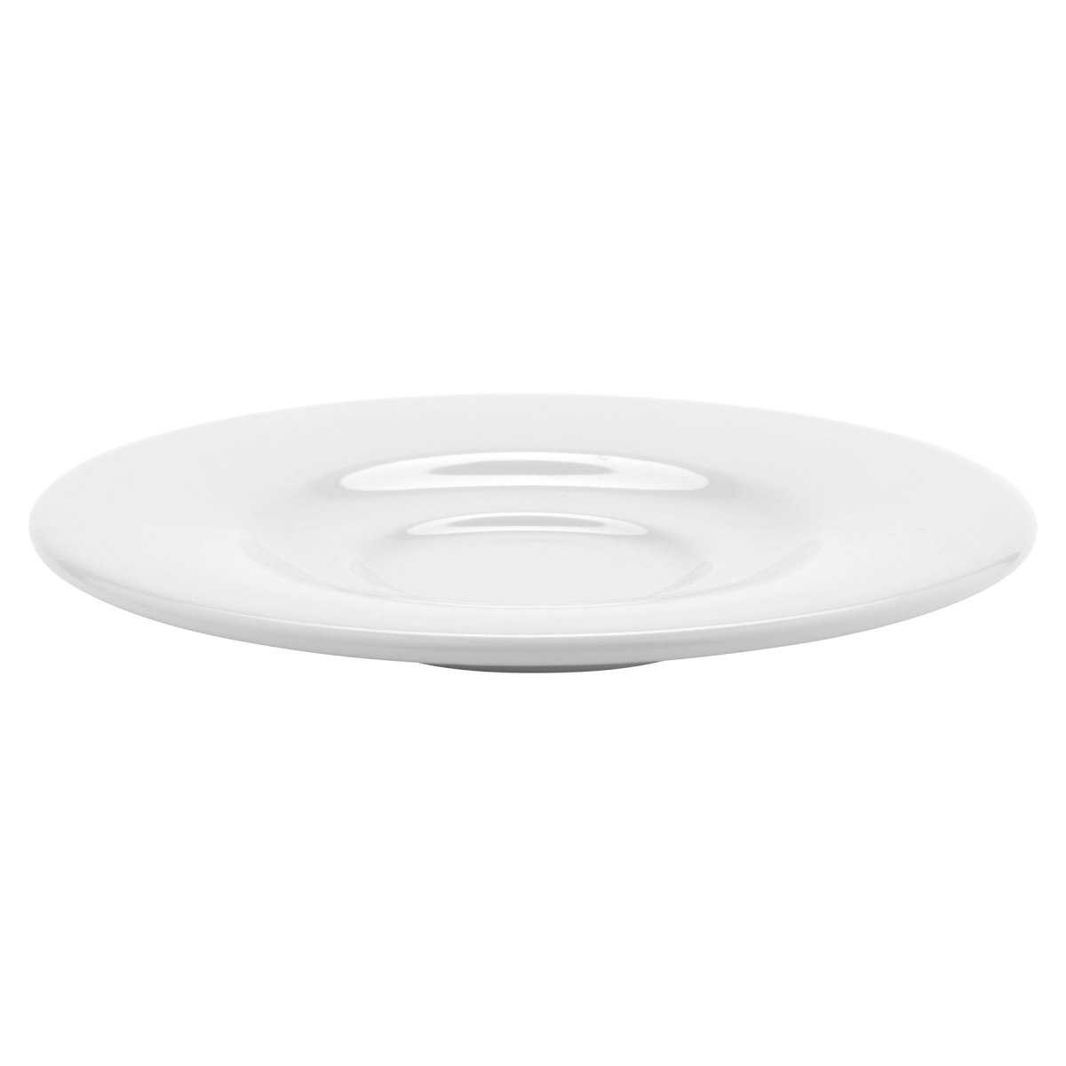 Picture of Winco PA1101900324 6.5 in. Bright White Porcelain Tea & Bouillon Saucer, Corona Actualite - 2 Dozen