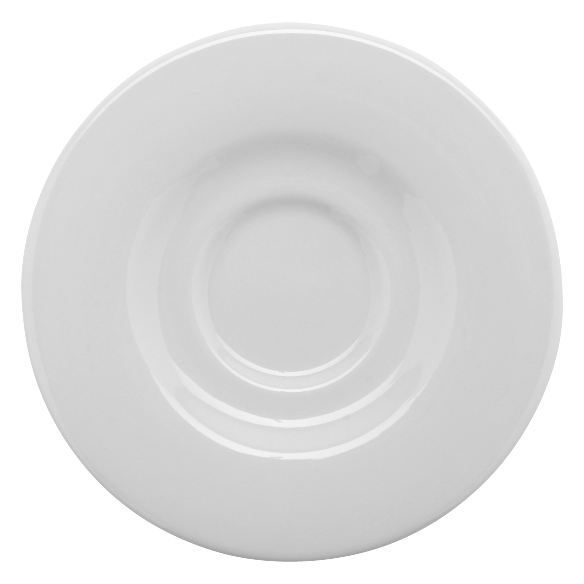 Picture of Winco PA1101900324 6.5 in. Bright White Porcelain Tea & Bouillon Saucer, Corona Actualite - 2 Dozen