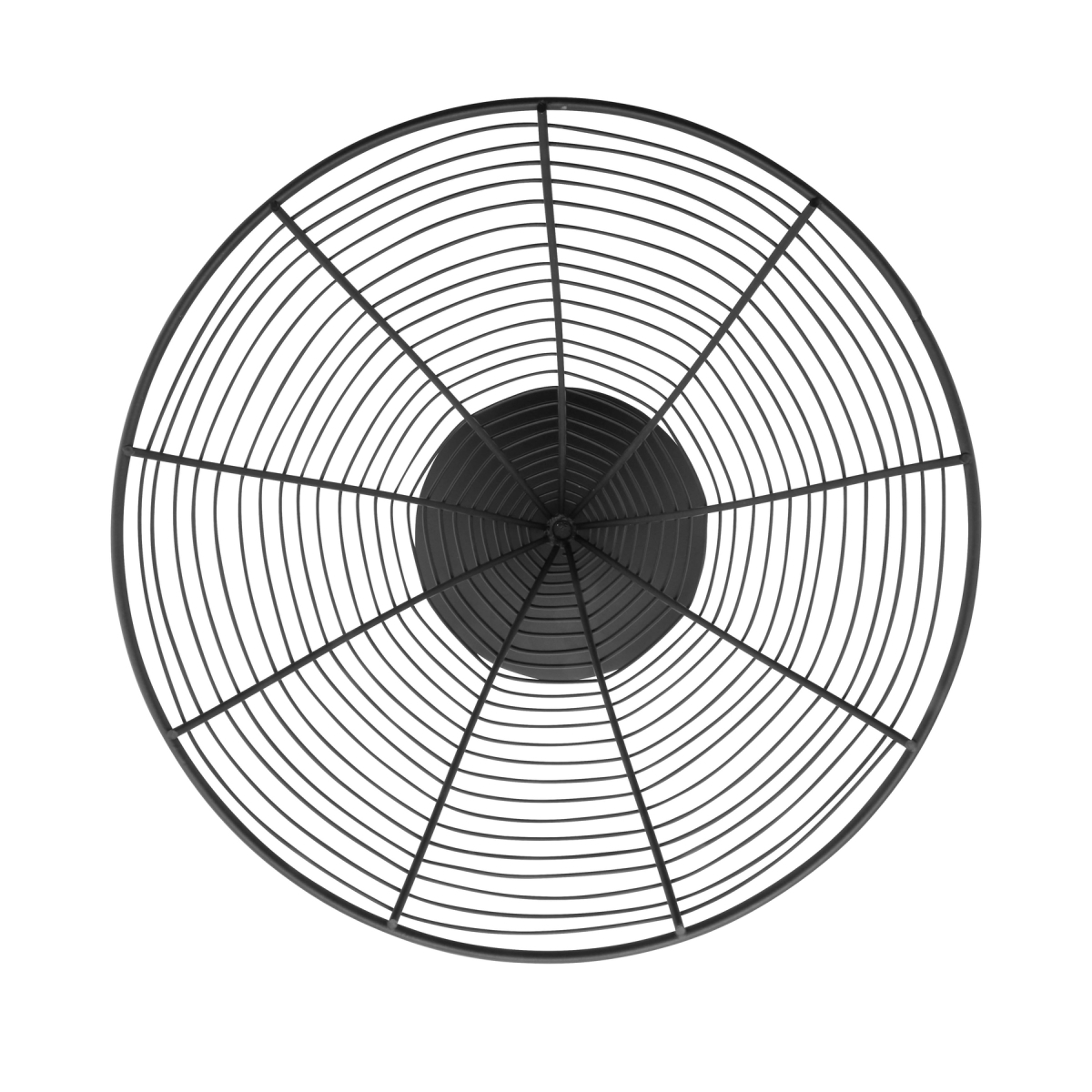 Picture of Winco WB-705 9.5 in. Black Wire Cone Basket with Screw On Base, 9.25 in. Tall - Each 24