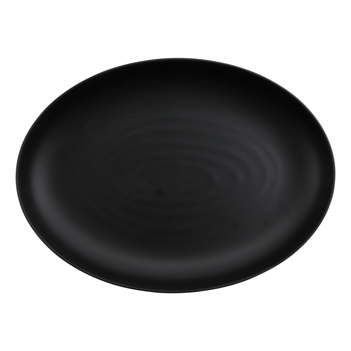 Picture of Winco EXC420 128 oz Excel Black Oval Melamine Pasta Bowl, 16.5 x 12 x 2.75 in. - G.E.T, Cheforward - Each 6
