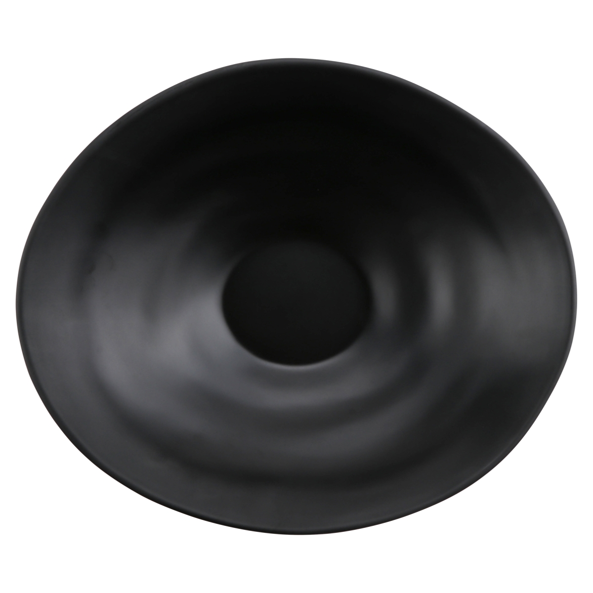 Picture of Winco ZEA400 98 oz Zeal Black Oval Melamine Bowl - Medium - 13 x 11 x 3 in. - G.E.T, Cheforward - Each 4