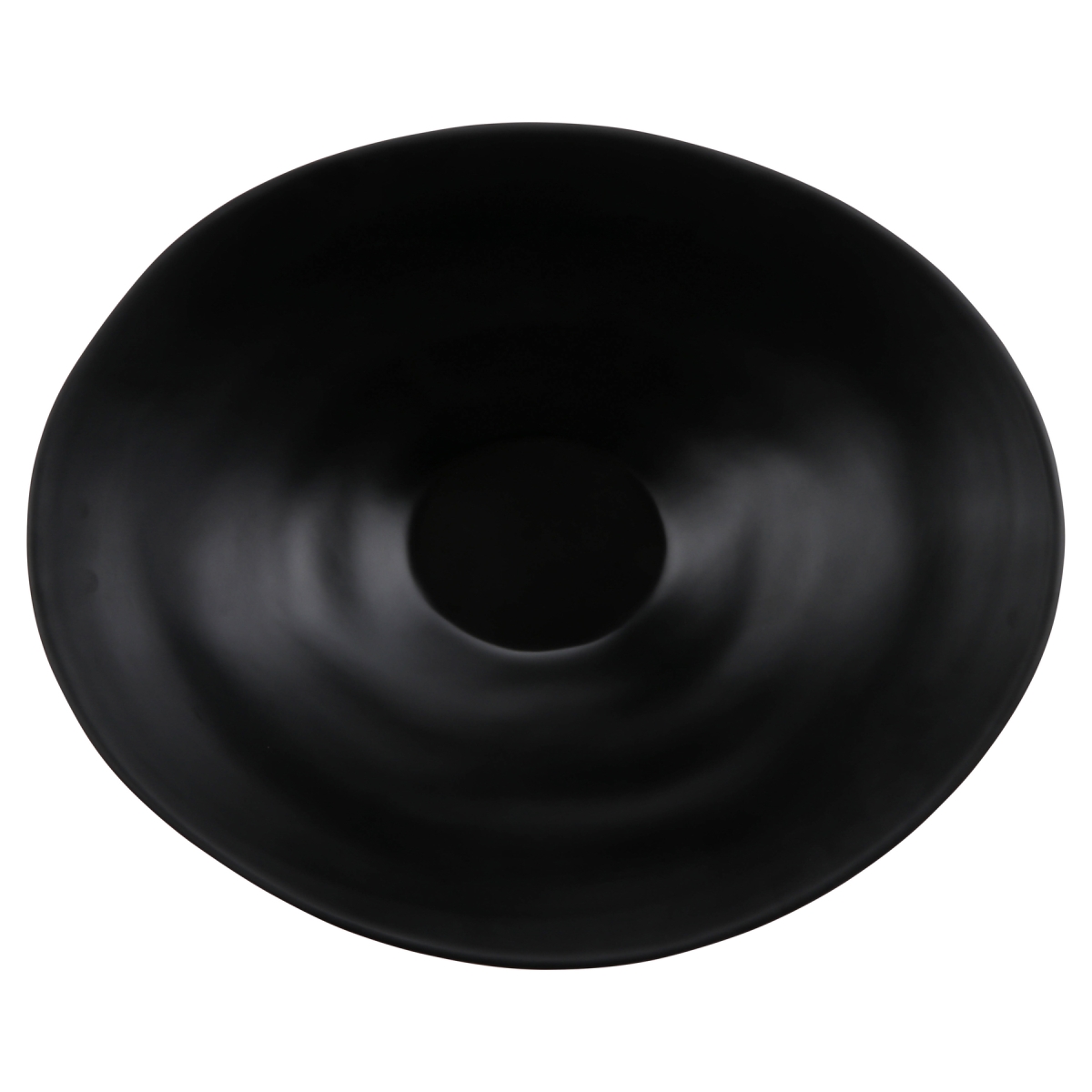 Picture of Winco ZEA401 130 oz Zeal Black Oval Melamine Bowl - Large - 16 x 13 x 5 in. - G.E.T, Cheforward - Each 4