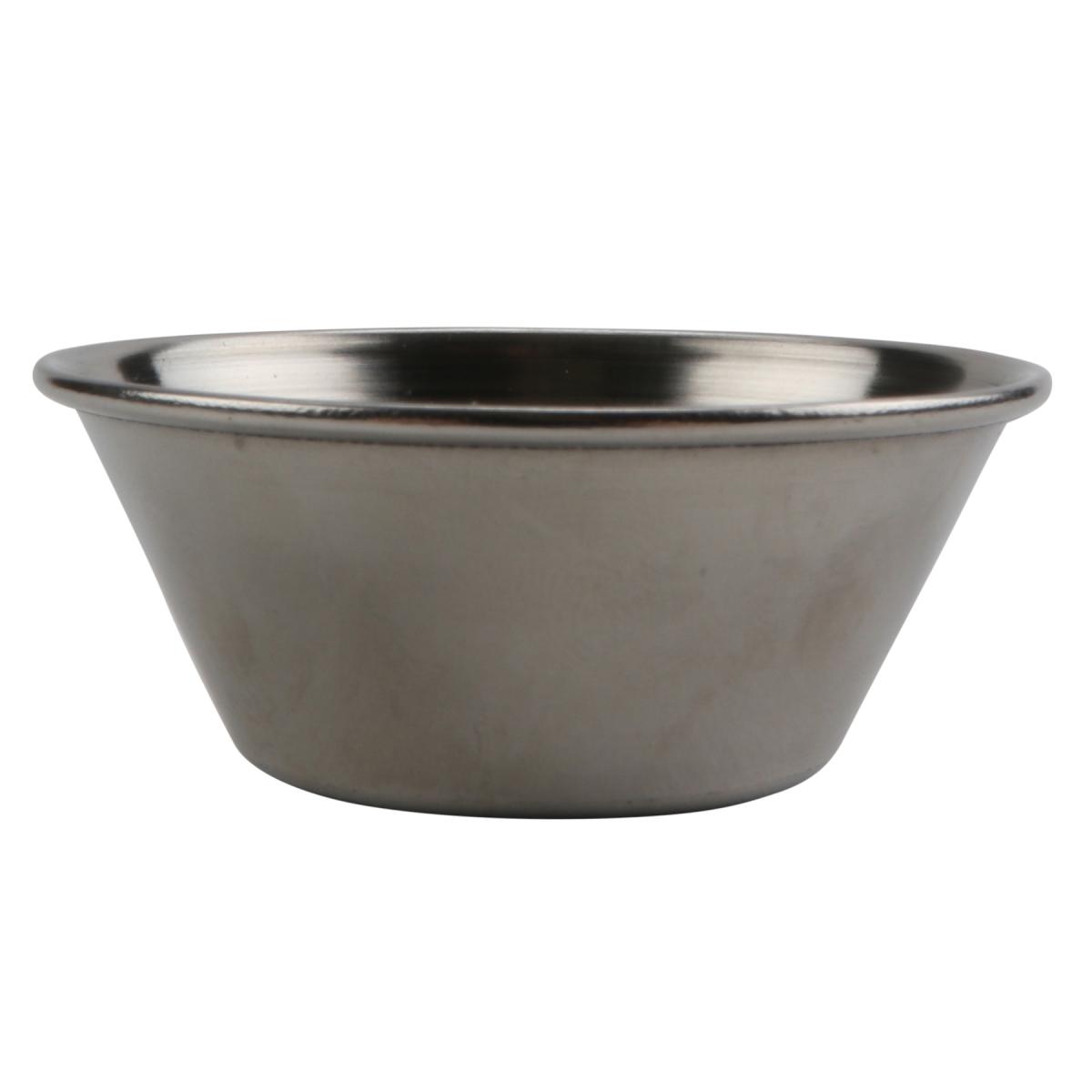Picture of Winco R-2SS200 2 oz Stainless Steel 200 Series Ramekin - 2.20 in. Top Dia. 1.38 in. Bottom Dia. x 1.6 in. - G.E.T - 4 Dozen