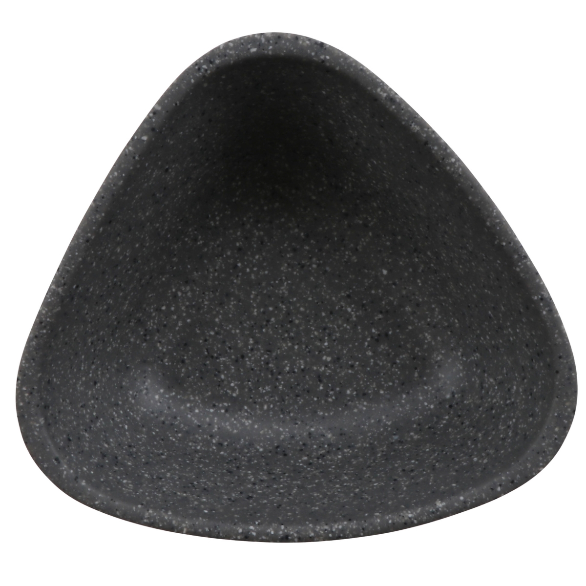 Picture of Winco 30895-BK-SG 6.5 oz Revive Stone Grey & Black Triangle Melamine Ramekin with Organic Texture, 4.69 x 4.25 x 0.88 in. - G.E.T, Cheforward - Each 24