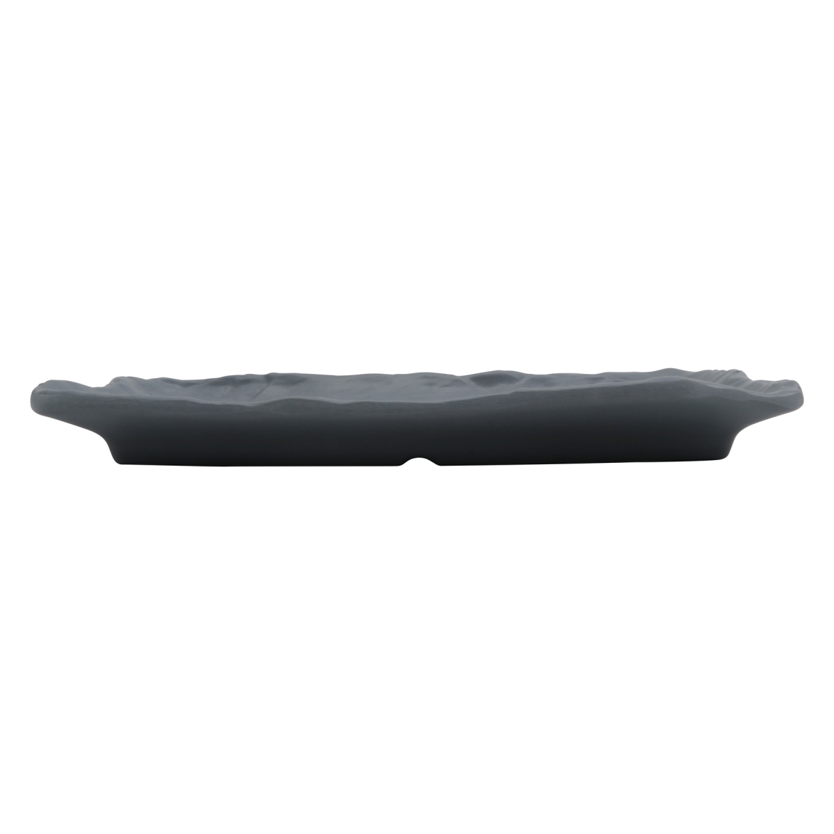 Picture of Winco 15005101005 9.1 in. Endure Weathered Onyx Oblong Melamine Plate - Small - 9.1 x 4.3 x 1 in. - G.E.T, Cheforward - Each 48