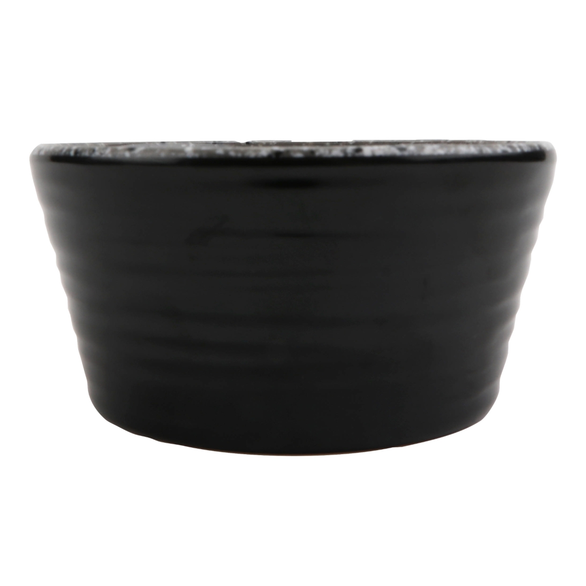 Picture of Winco 30478-BK-SG 2 oz Revolve Stone Grey & Black Melamine Ramekin with Organic Texture, 2.69 x 2.69 x 1.25 in. - G.E.T, Cheforward - Each 24