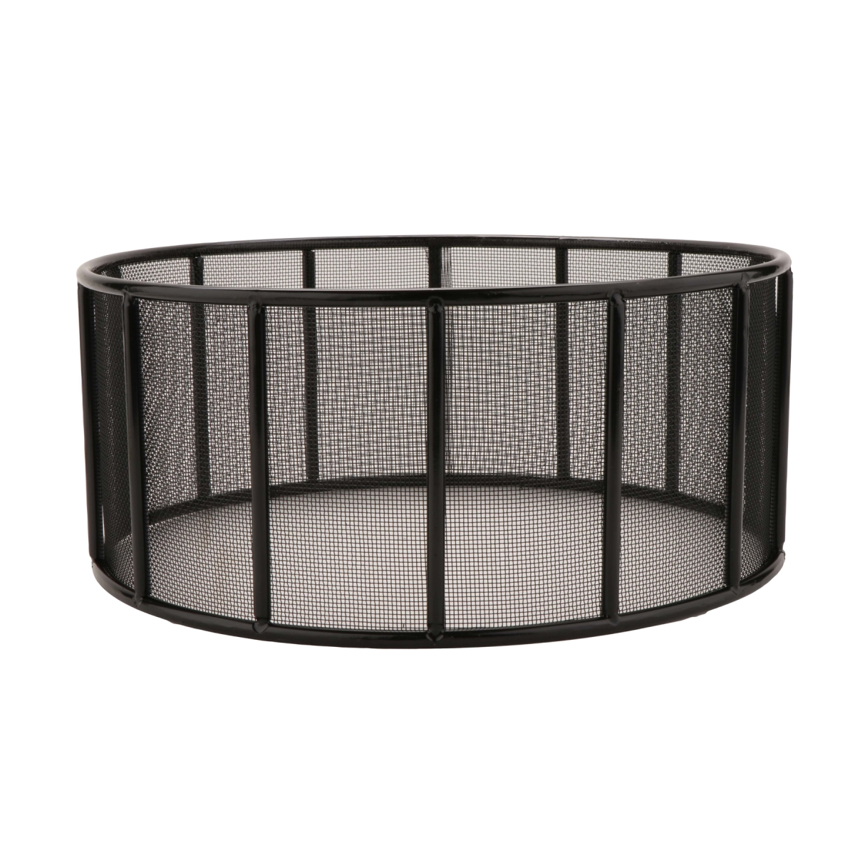 Picture of Winco IRSFB-100 14 in. Black Round Mesh Fence Riser, 6 in. Tall