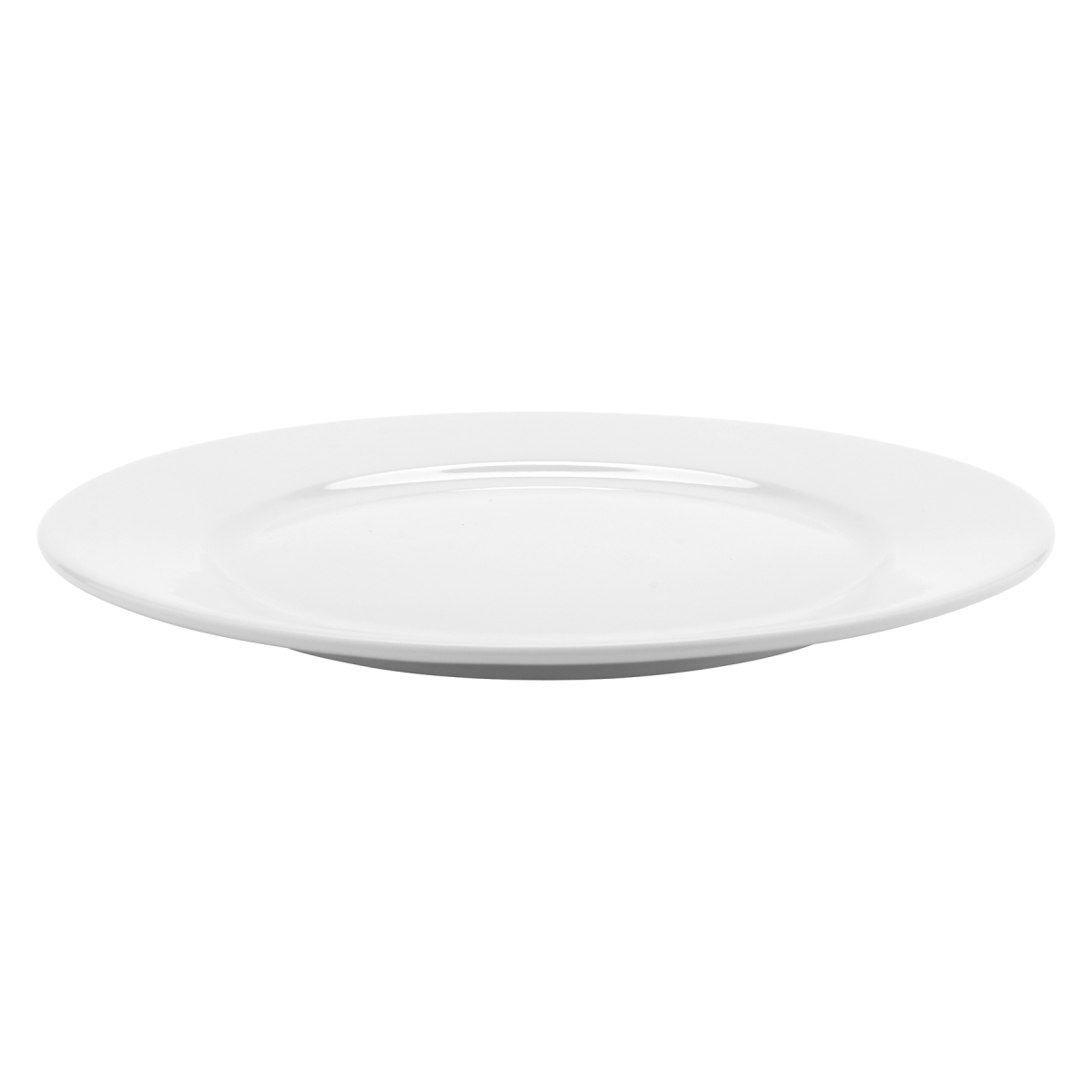 Picture of Winco PA1101902724 10.63 in. Bright White Porcelain Rolled Edge Plate, Corona Actualite - 2 Dozen