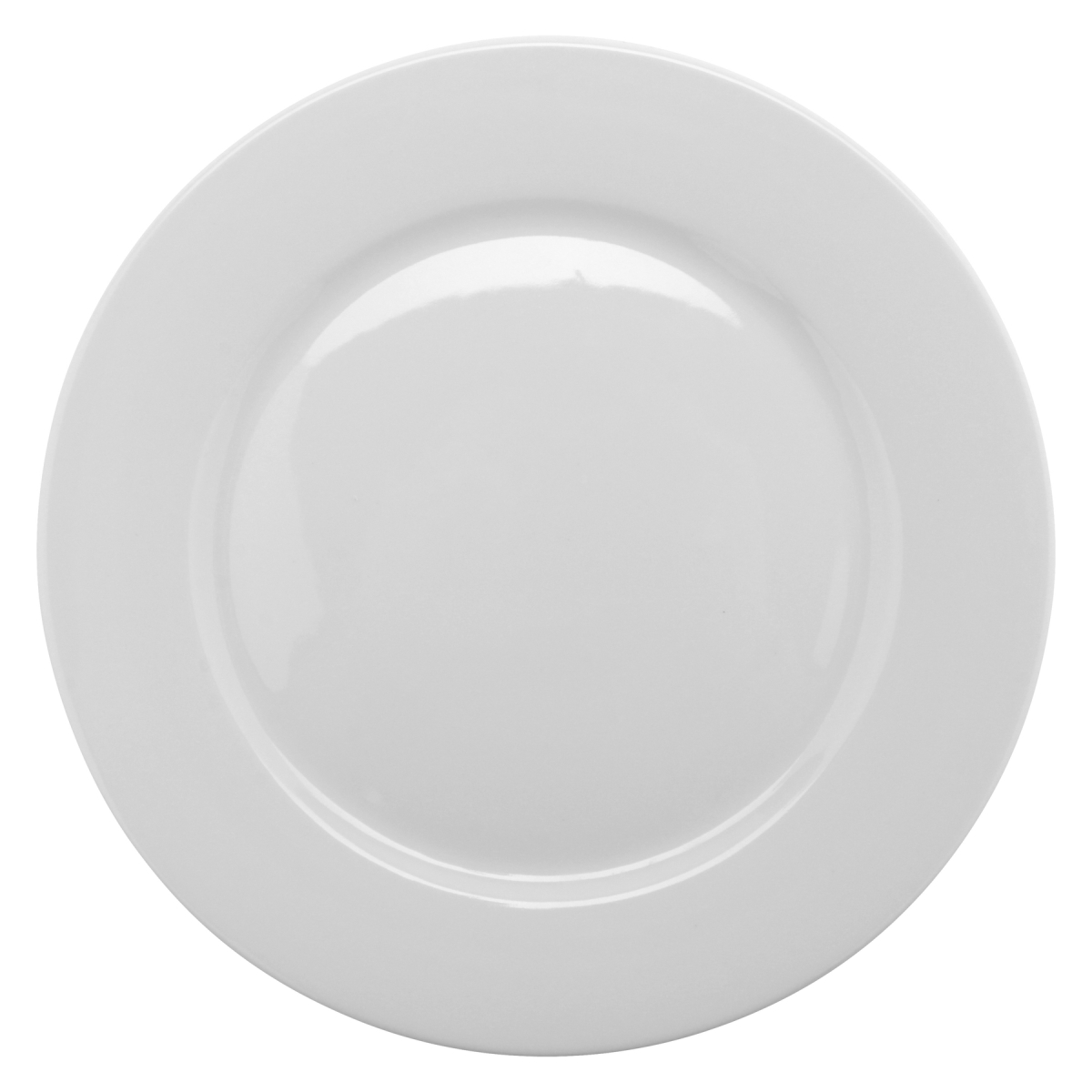 Picture of Winco PA1101902724 10.63 in. Bright White Porcelain Rolled Edge Plate, Corona Actualite - 2 Dozen