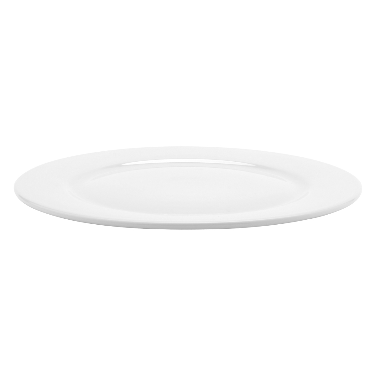 Picture of Winco PA1101902812 11 in. Bright White Porcelain Rolled Edge Plate, Corona Actualite - 1 Dozen