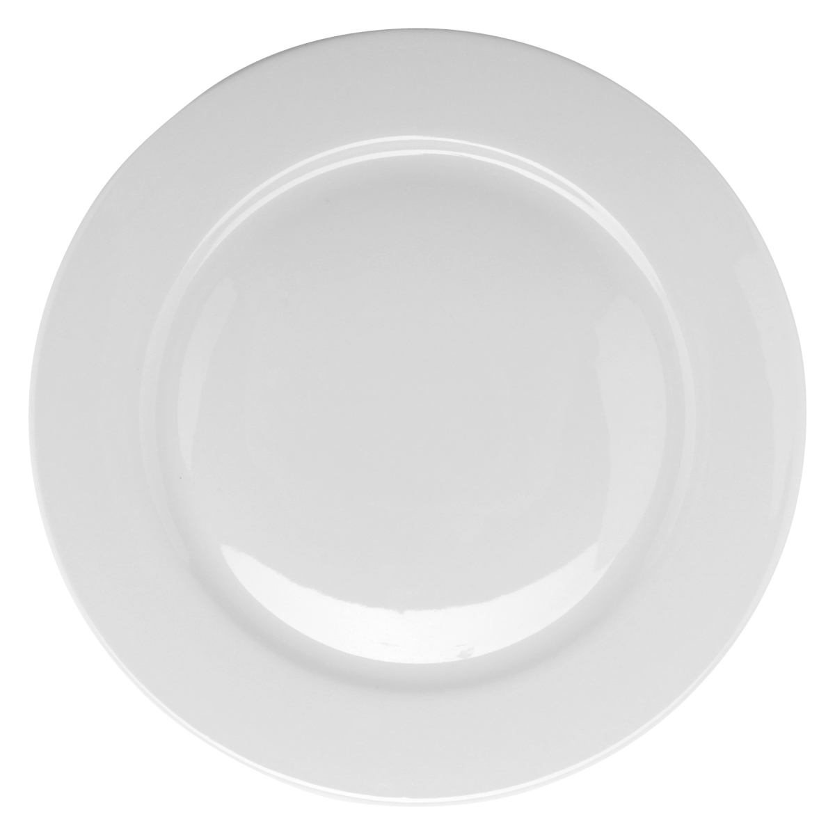 Picture of Winco PA1101902812 11 in. Bright White Porcelain Rolled Edge Plate, Corona Actualite - 1 Dozen