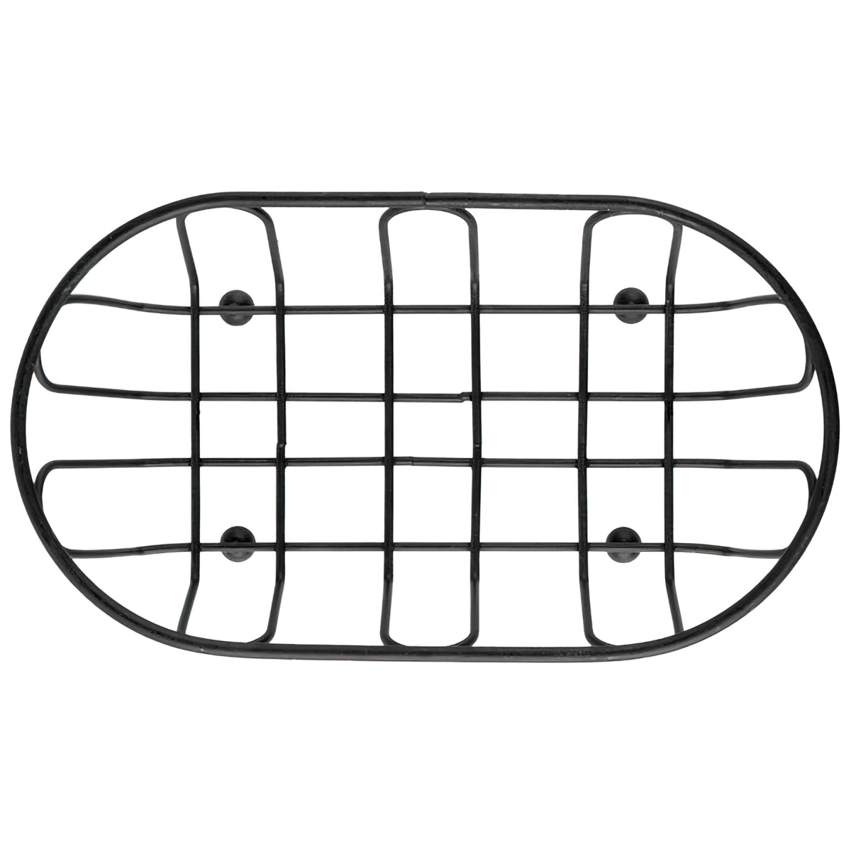Picture of Winco 4-33453 7.5 x 4.5 in. Braided Oval Basket, 2.25 in. Tall - Black - Each 24