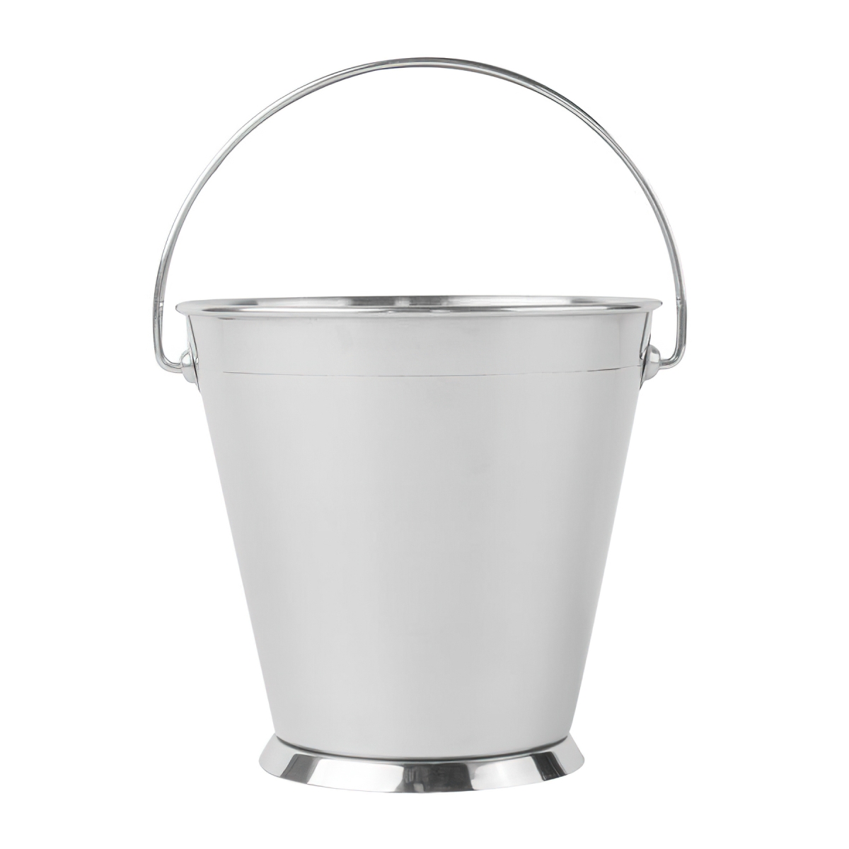 Picture of Winco 4-80822 6 in. Round Serving Pail, 5 in. Tall - Stainless Steel - Each 12