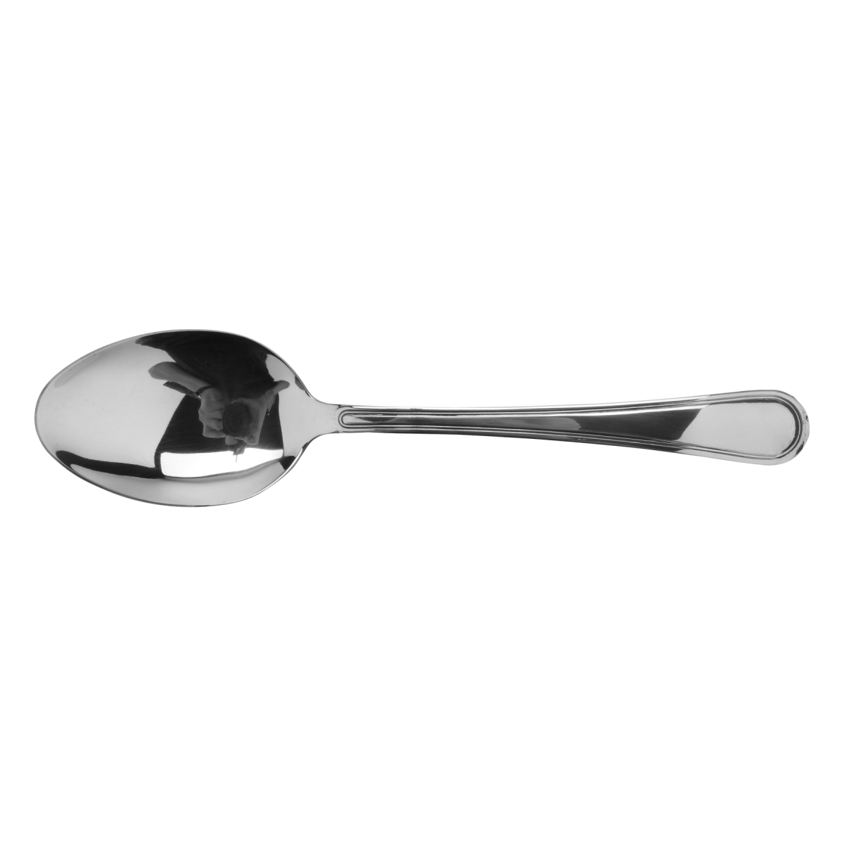 Picture of Winco BSRIM-03 10 in. Stainless Steel Solid Spoon with Mirror Finish - Each 12