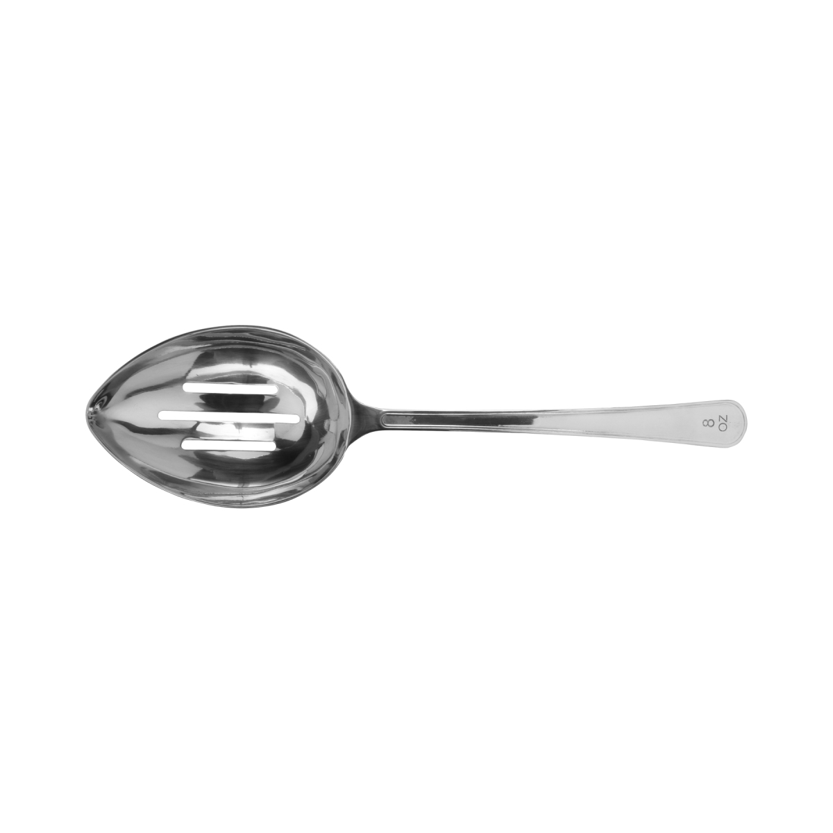 Picture of Winco BSRIM-27 13.625 in. Portion Control Spoon - 8 oz., Slotted - Each 12