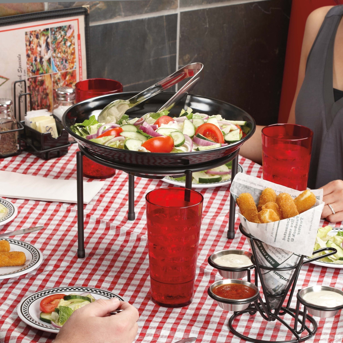 Picture of Winco IR-510 10 in. Black Round 1-Tier Pizza Stand, 7 in. Tall - Each 12